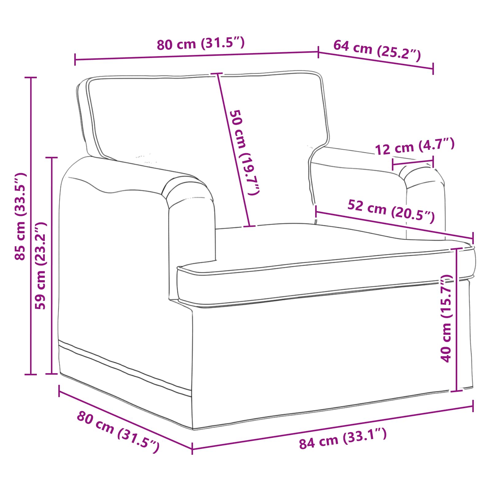 Canapé 120cm 2 pcs Gris clair Métал - XIOS