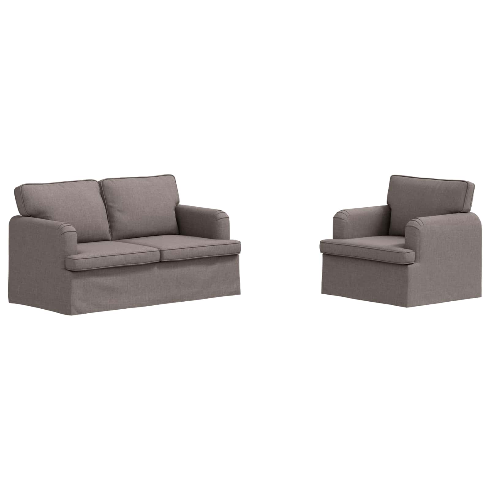 Ensemble de Canapés 2 pc Taupe tissu