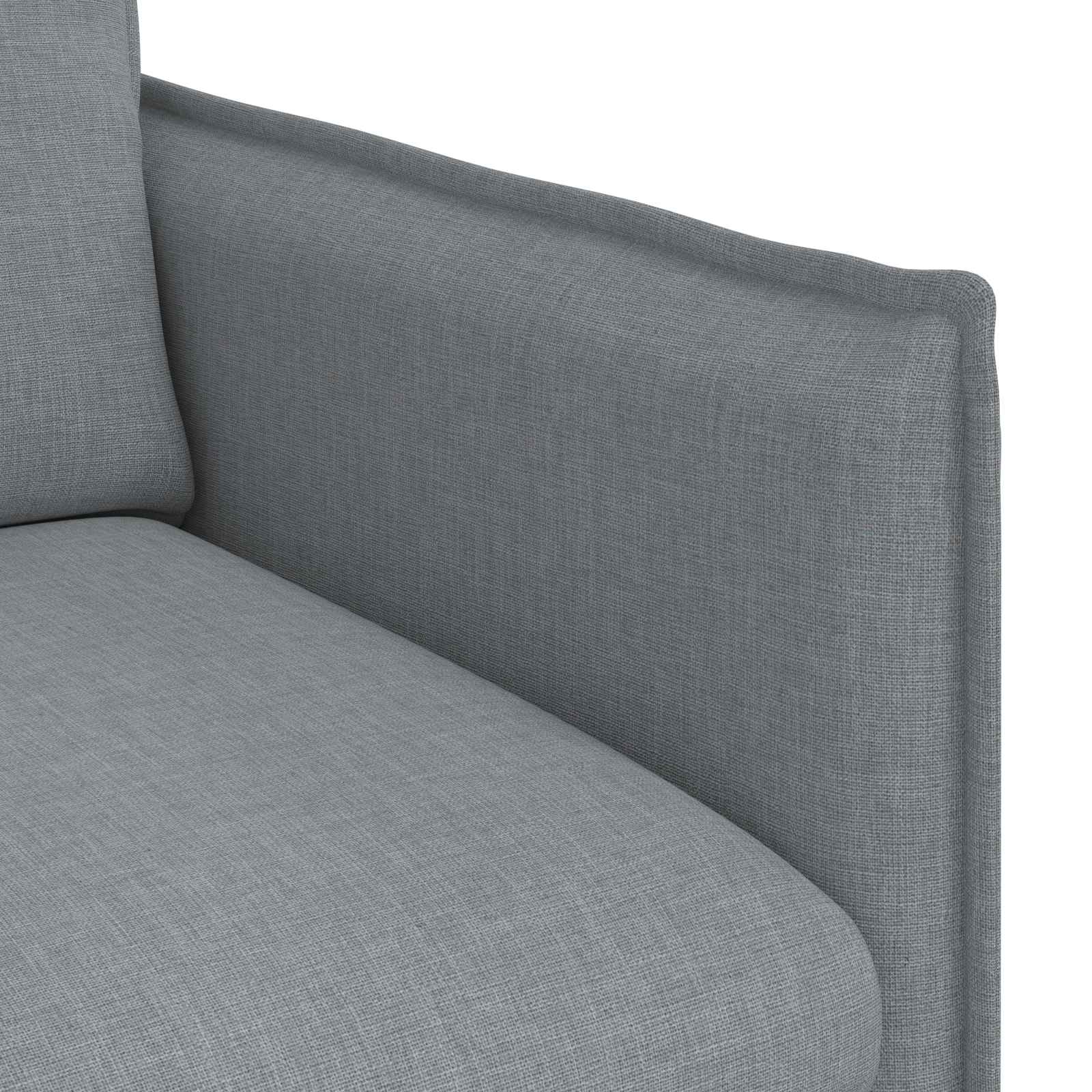 Canapé 120cm 2 pcs Gris clair Métал - XIOS