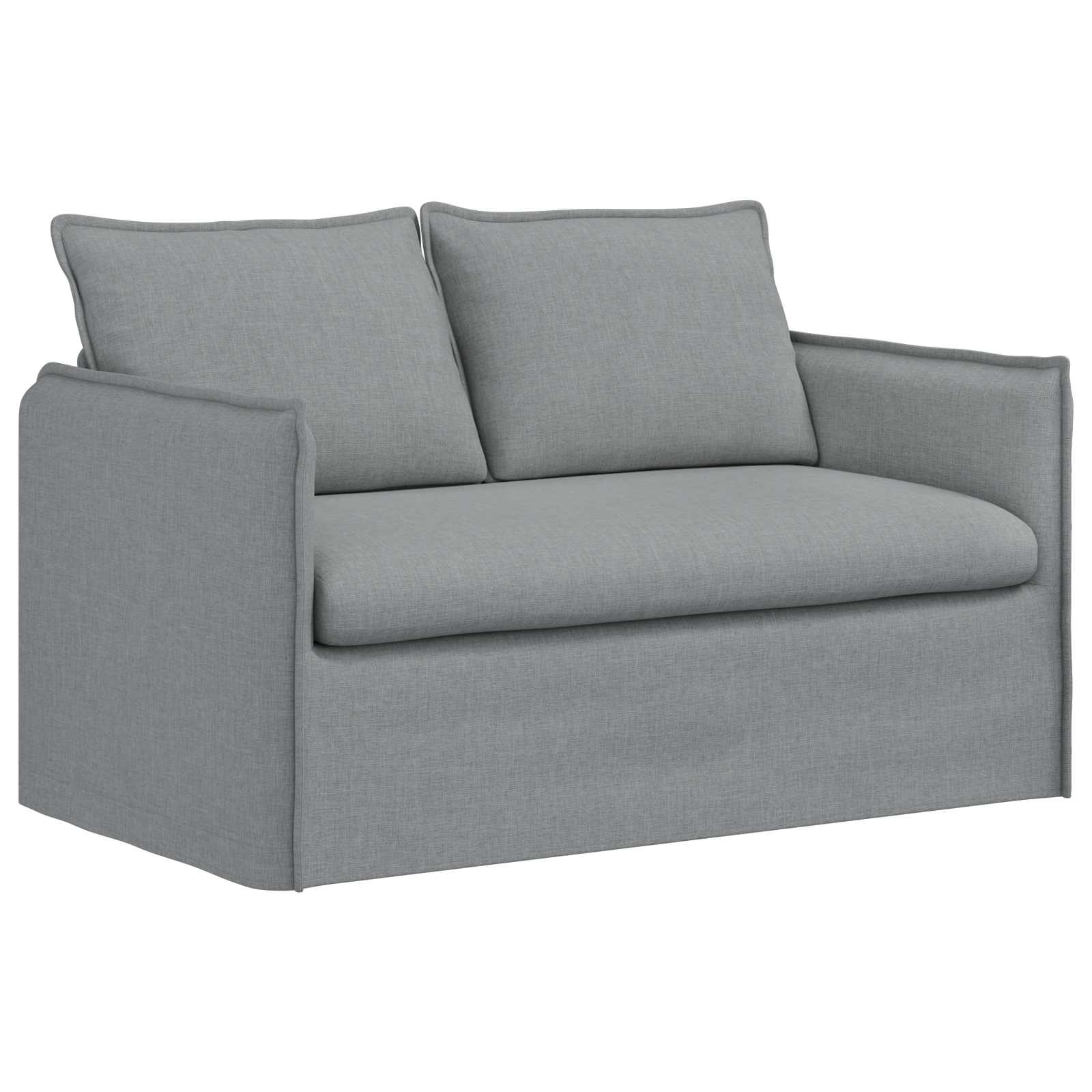 Canapé 120cm 2 pcs Gris clair Métал - XIOS