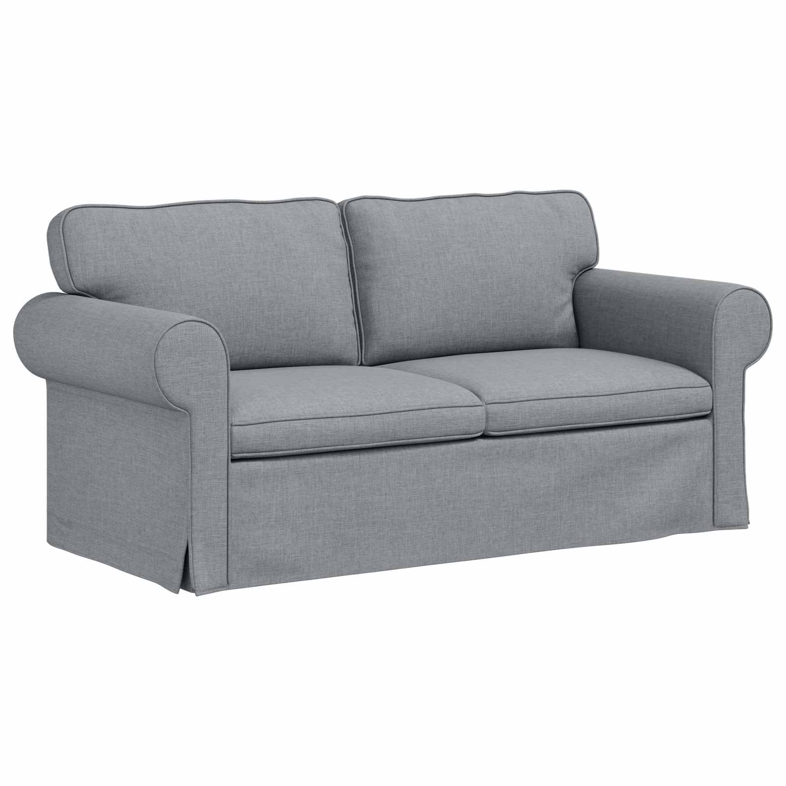 Canapé 140cm 2 pcs Gris clair Métал - XIOS