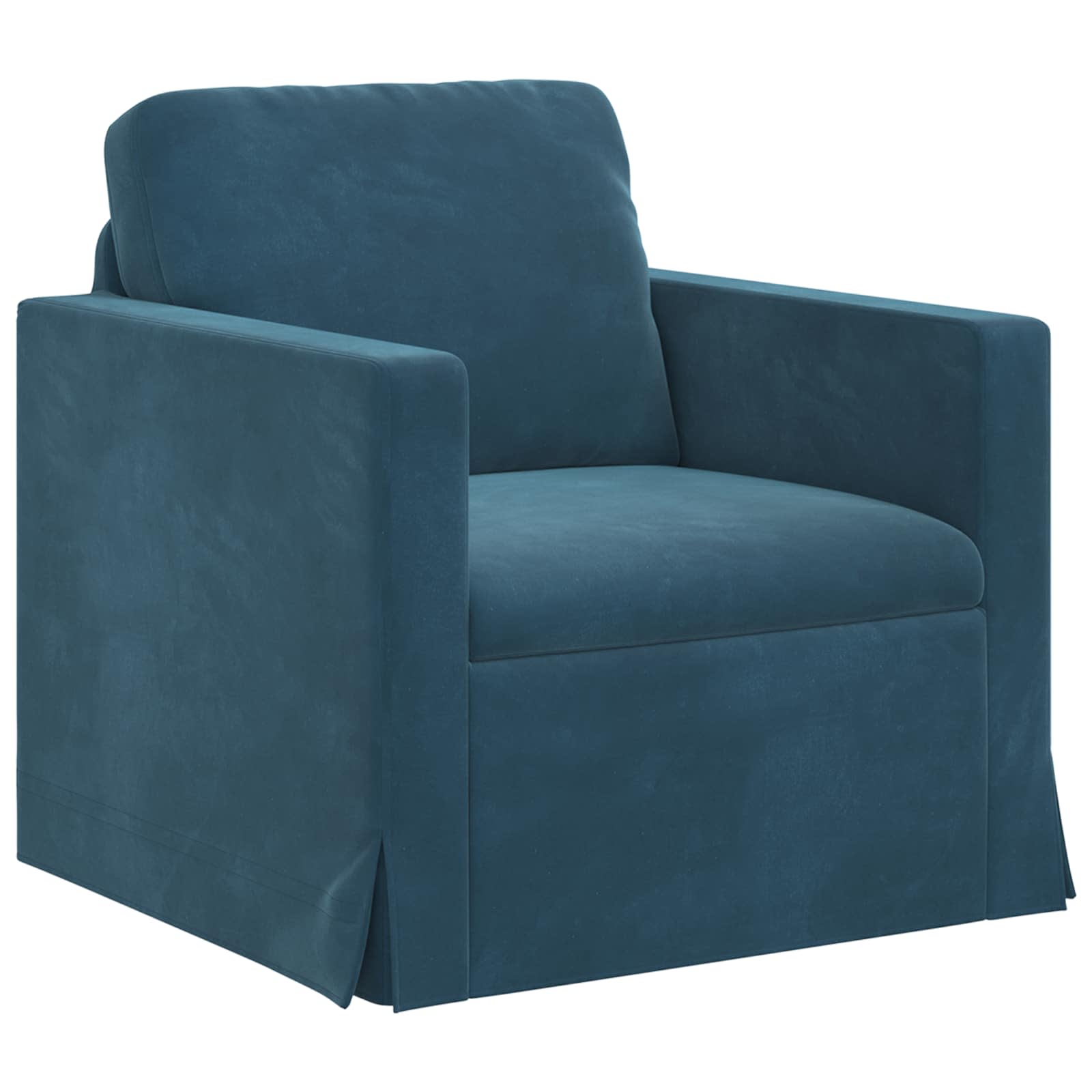 Ensemble de Canapés 2 pcs Bleu 158 x 78 x 80 cm Velours - XIOS