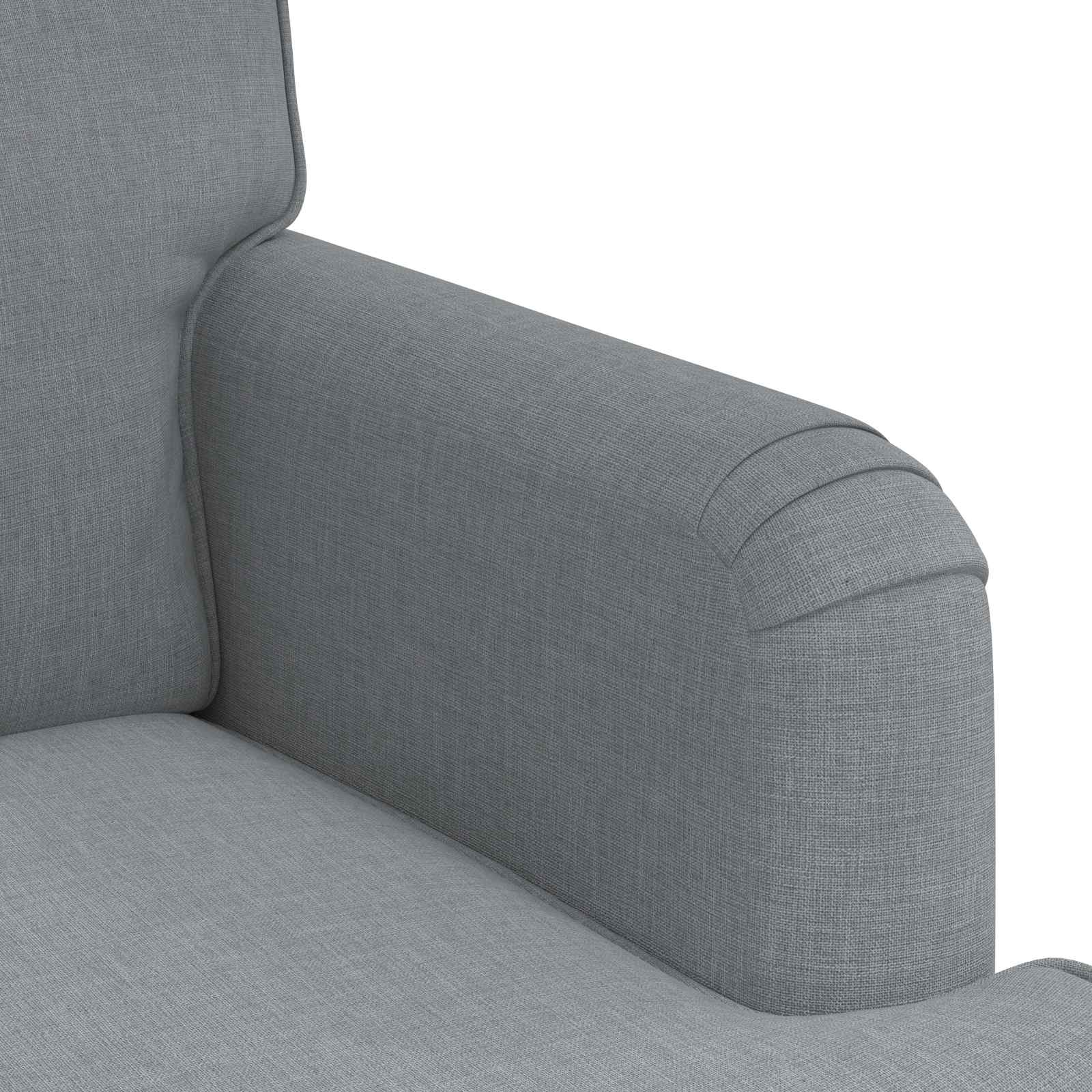 Canapé 140cm 2 pcs Gris clair Métал - XIOS