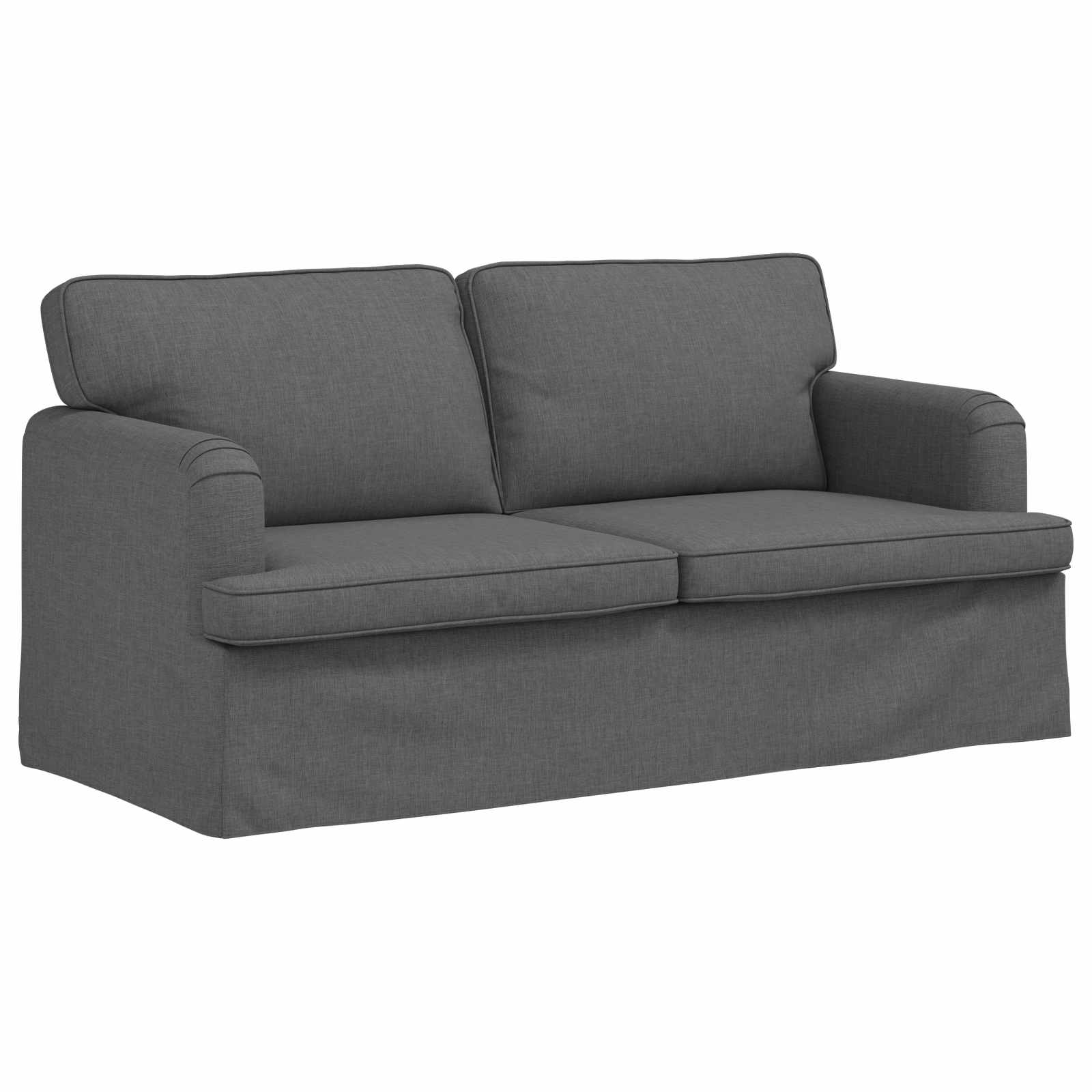 Canapé 140cm 2 pcs Gris foncé Métал - XIOS