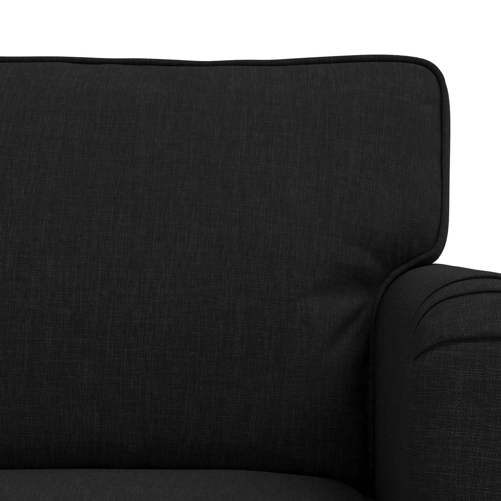 Ensemble de Canapés 2 pc Noir tissu