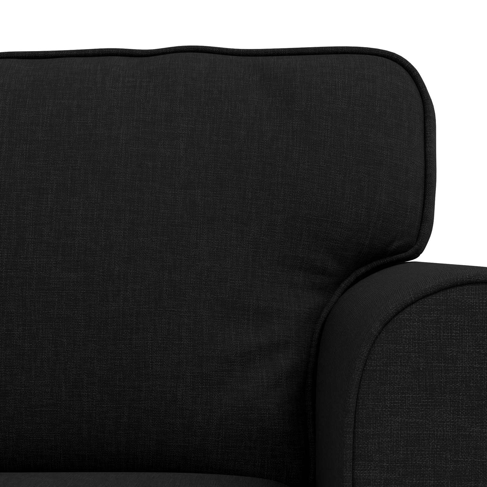 Ensemble de Canapés 2 pc Noir tissu