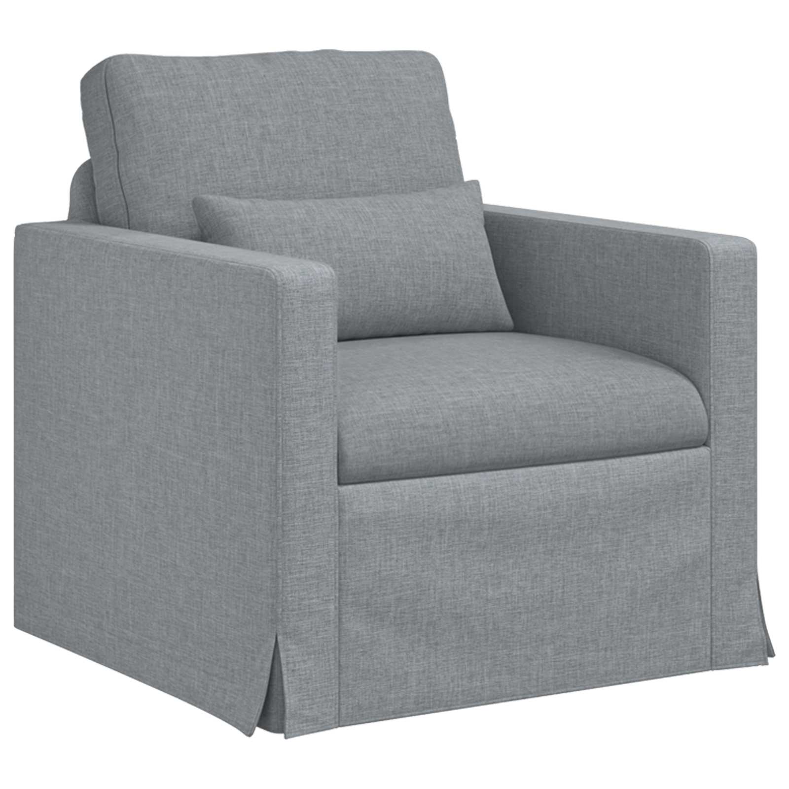Ensemble de Canapés 2 pcs Gris clair 198 x 78 x 80 cm tissu - XIOS