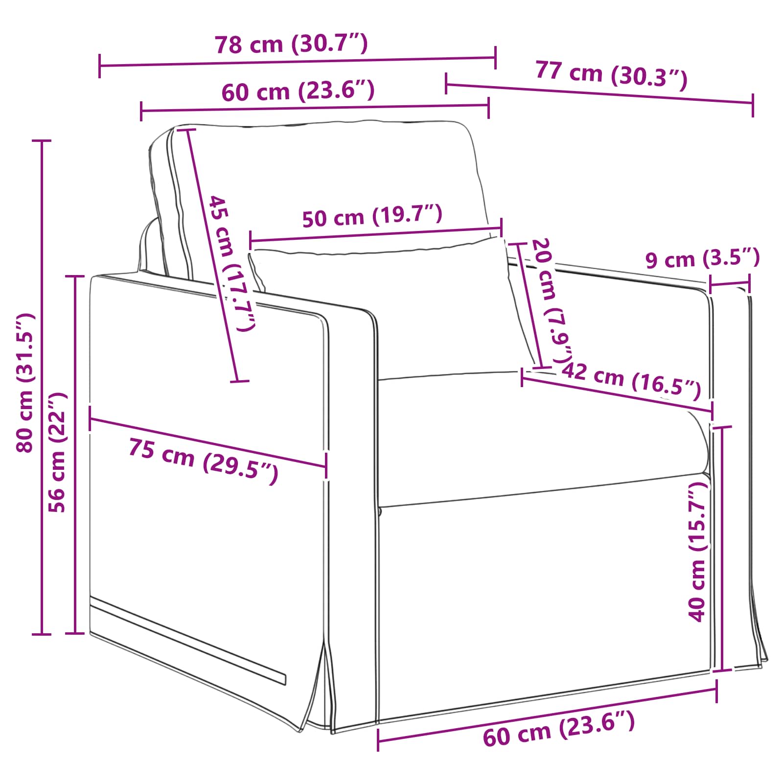 Ensemble de Canapés 2 pcs Noir 198 x 78 x 80 cm tissu - XIOS