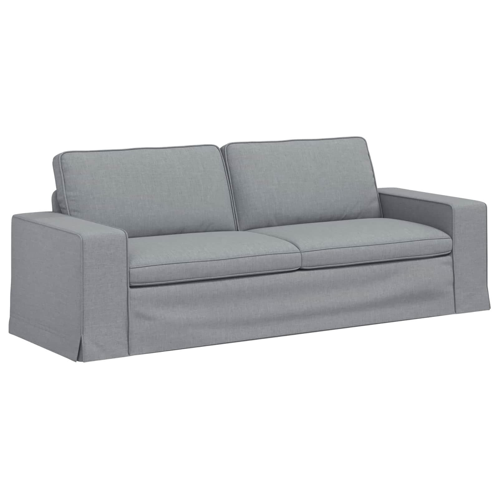 Ensemble de Canapés 2 pc Gris clair tissu