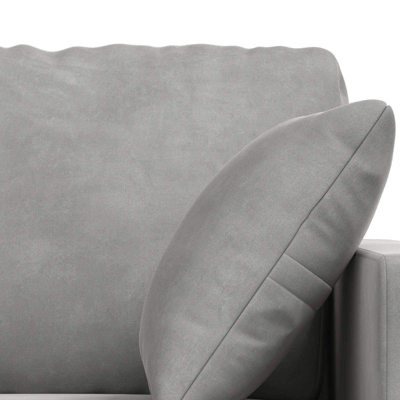 Ensemble de Canapés 2 pcs Gris clair 198 x 78 x 80 cm Velours - XIOS