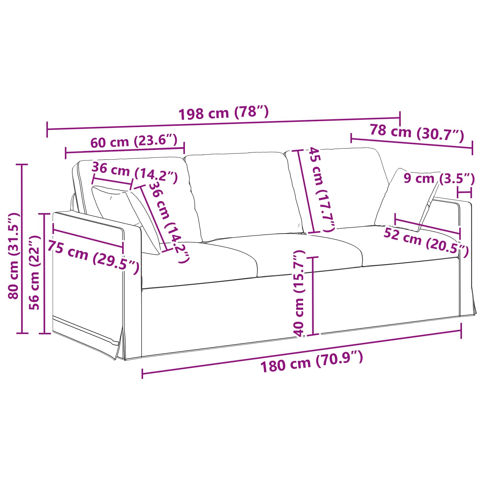 Ensemble de Canapés 2 pcs Vert clair 198 x 78 x 80 cm Velours - XIOS