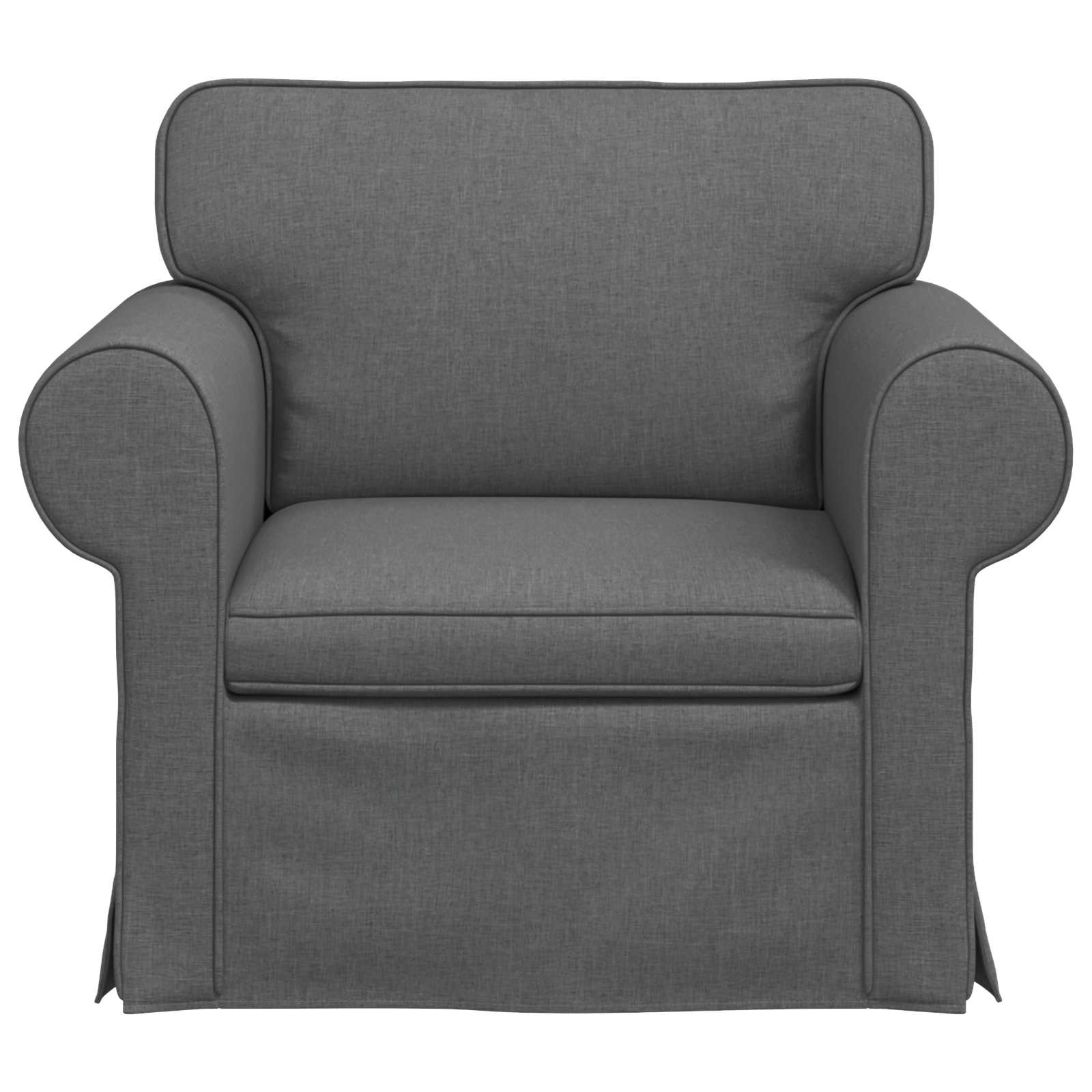 Canapé Gris foncé 95 x 82 x 80 cm tissu - XIOS