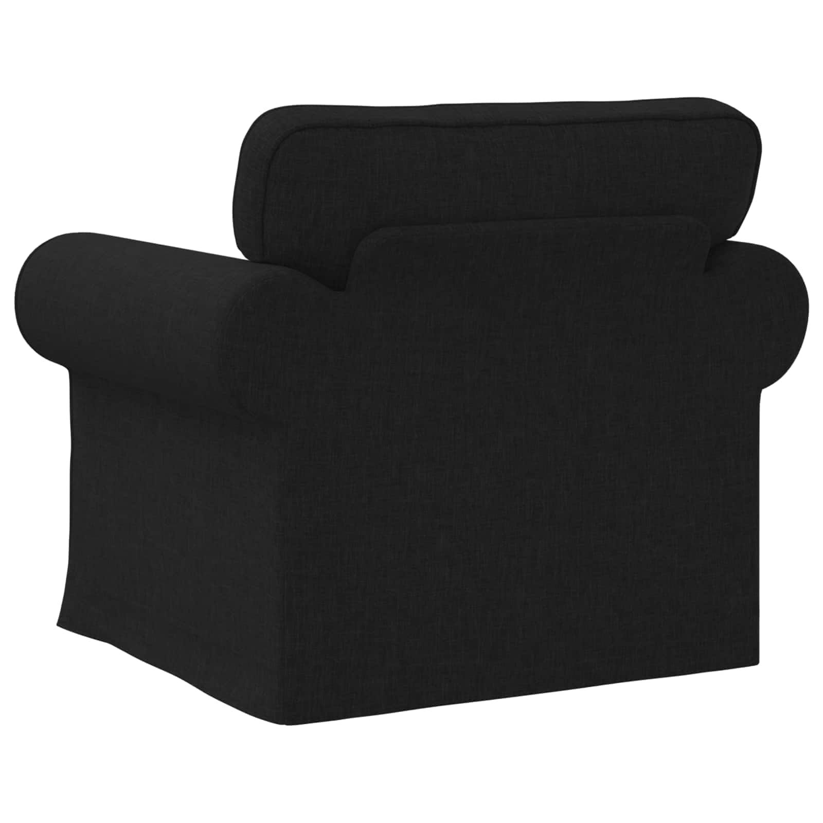Canapé Noir 95 x 82 x 80 cm tissu - XIOS