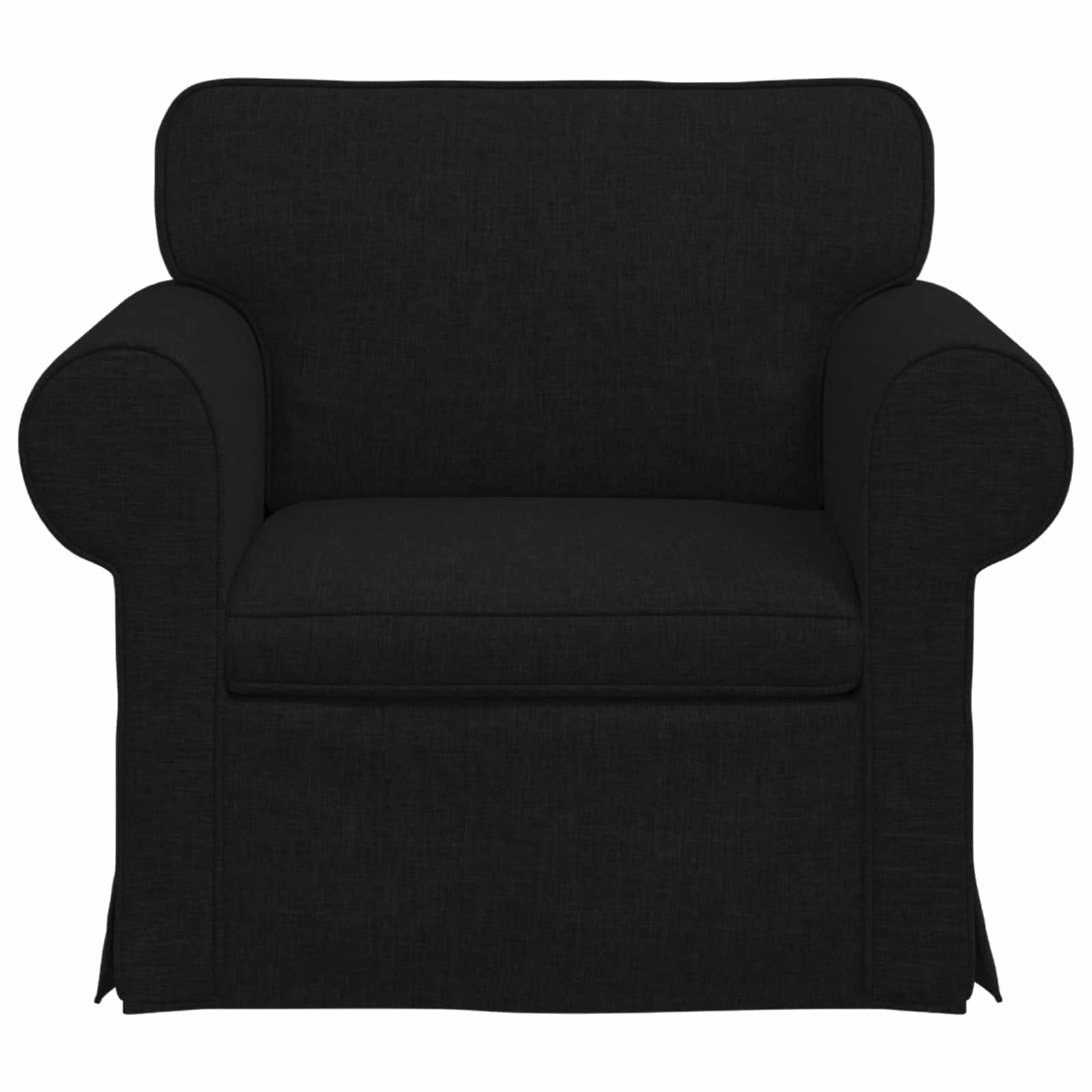 Canapé Noir 95 x 82 x 80 cm tissu - XIOS