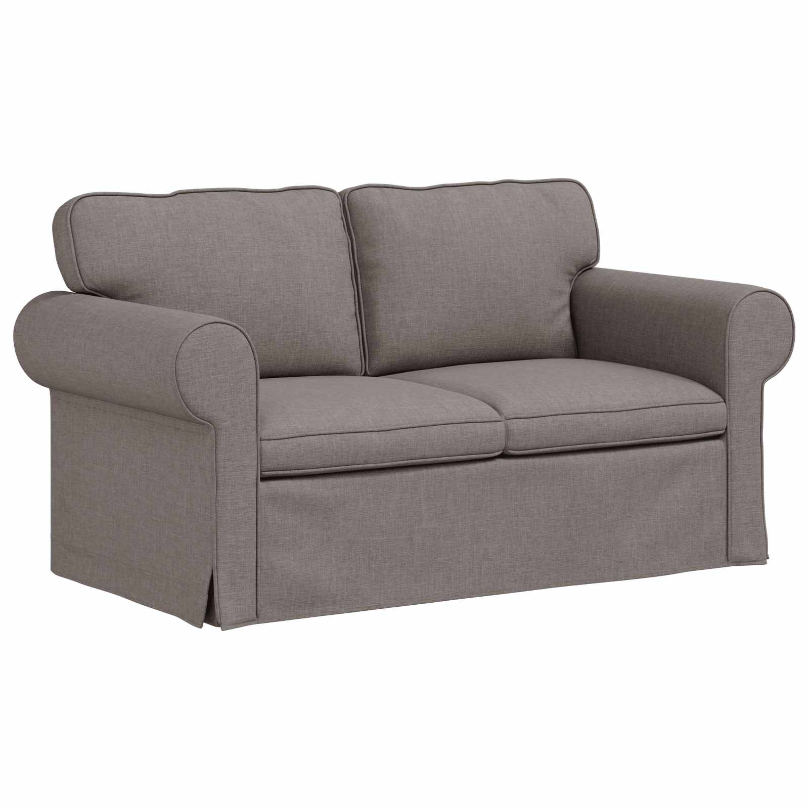 Canapé Taupe 155 x 82 x 80 cm tissu - XIOS