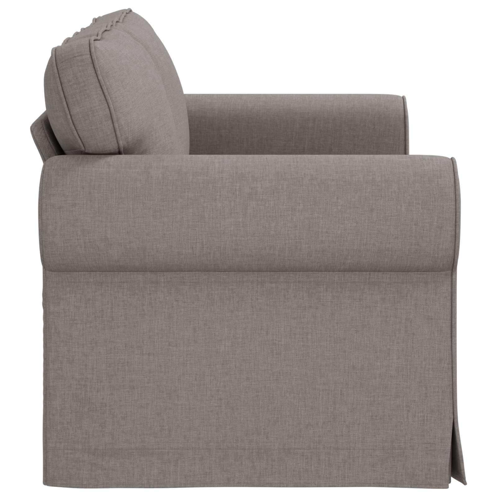 Canapé Taupe 155 x 82 x 80 cm tissu - XIOS