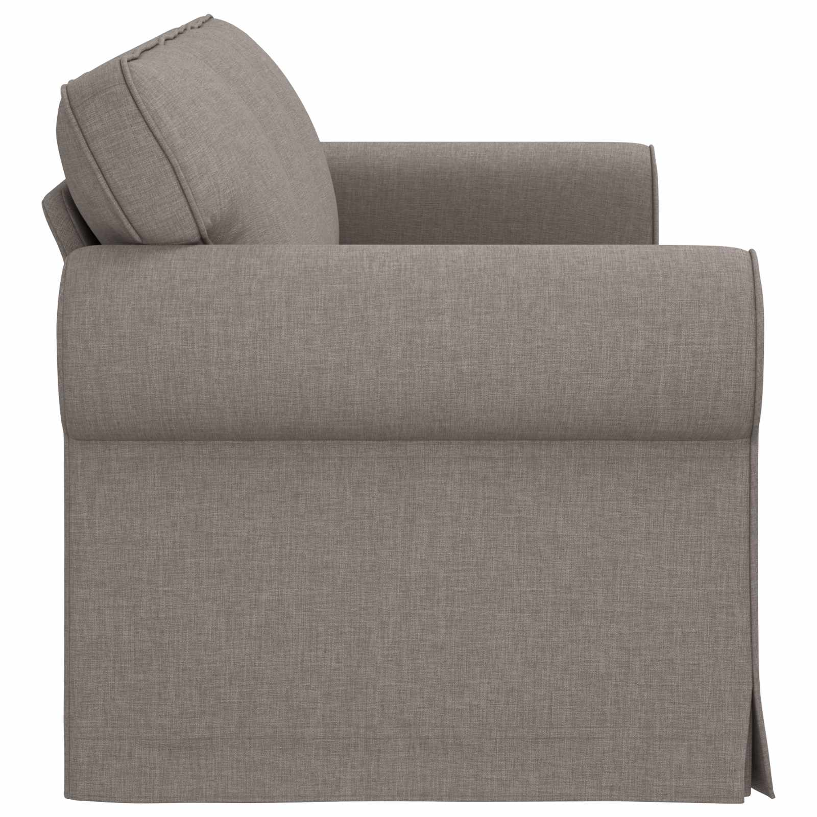 Canapé Taupe 215 x 82 x 80 cm tissu - XIOS