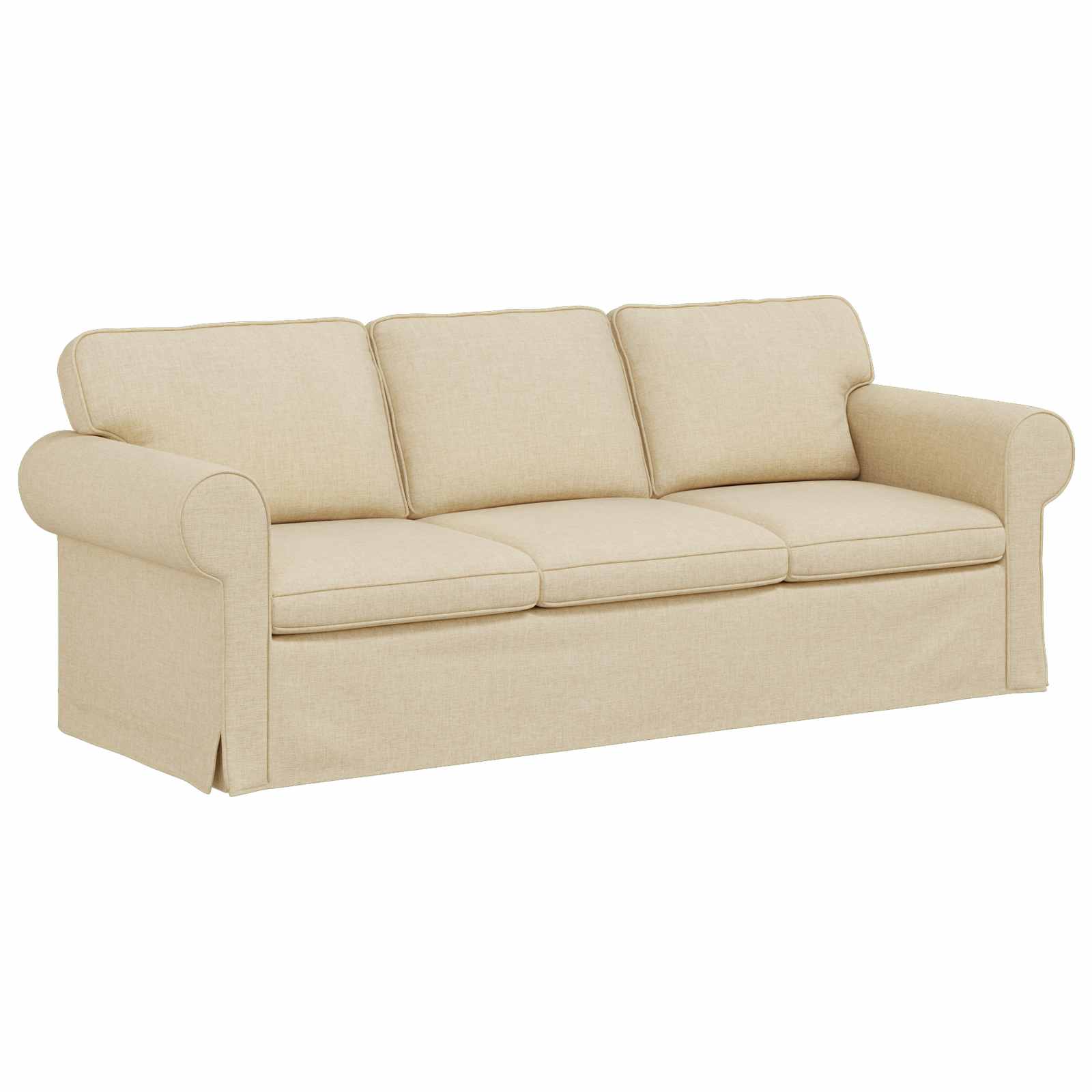 Canapé Crème 215 x 82 x 80 cm tissu - XIOS
