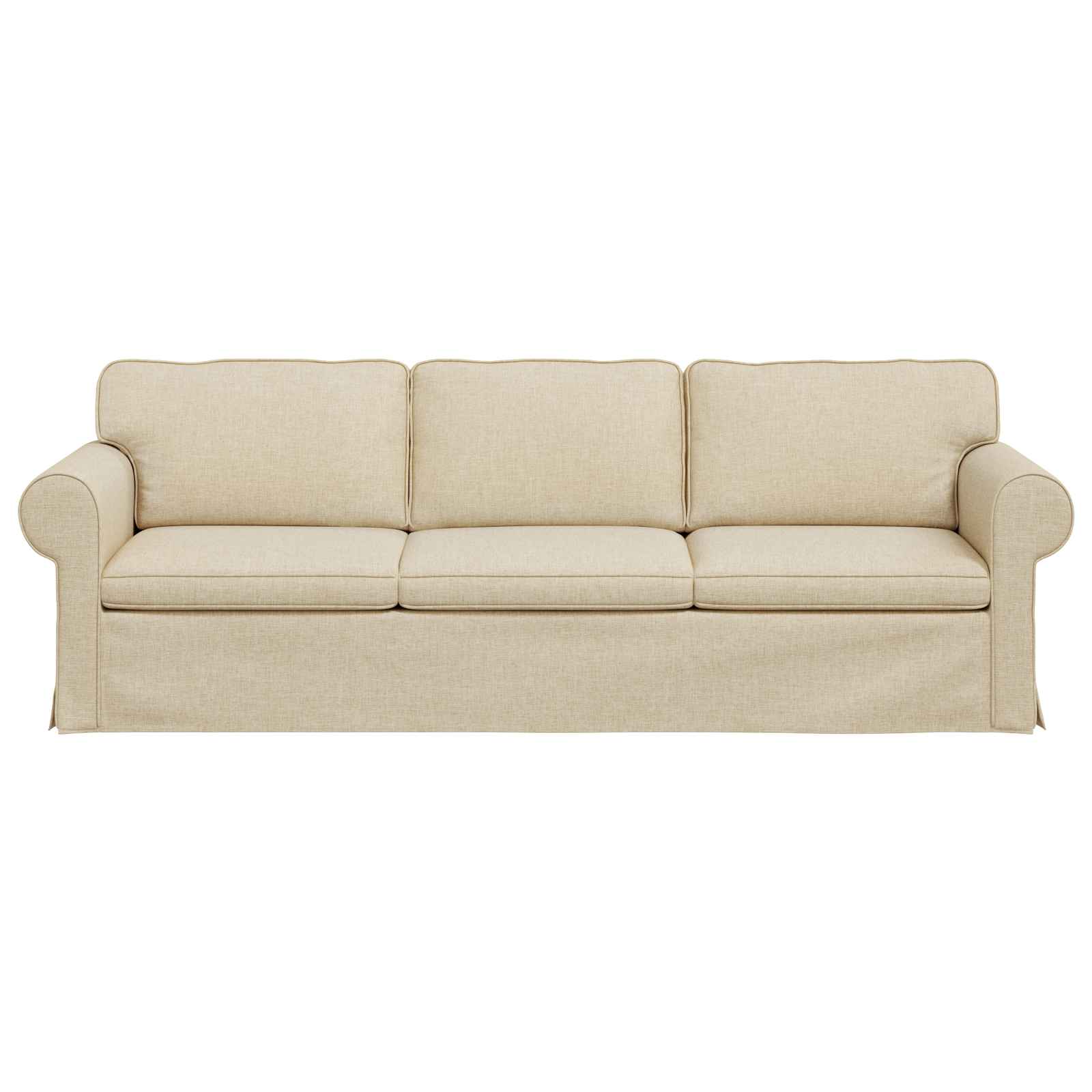 Canapé Crème 245 x 82 x 80 cm tissu - XIOS