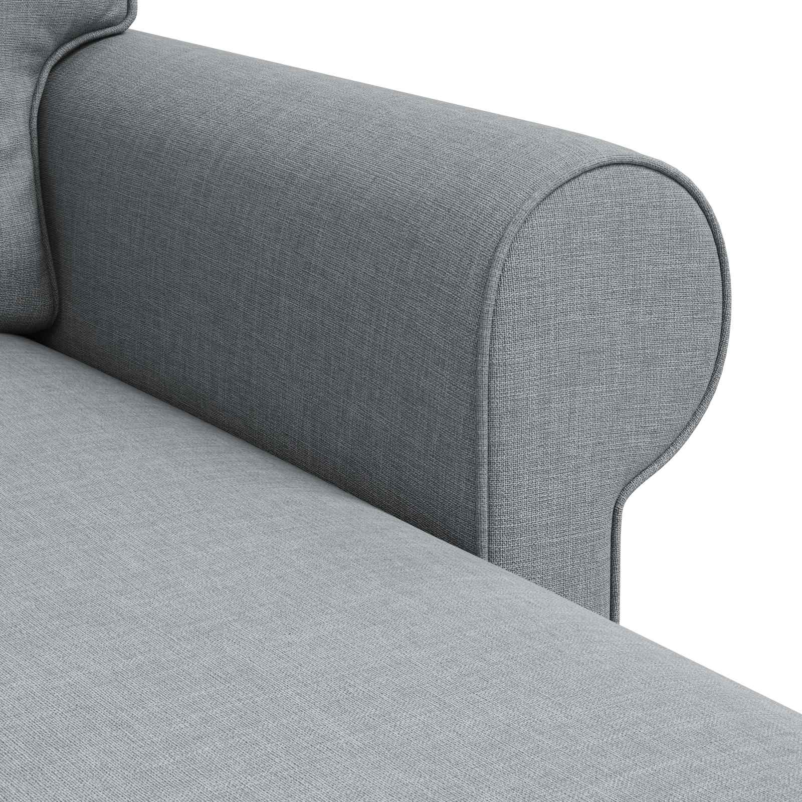 Canapé Gris clair 195 x 138 x 80 cm tissu