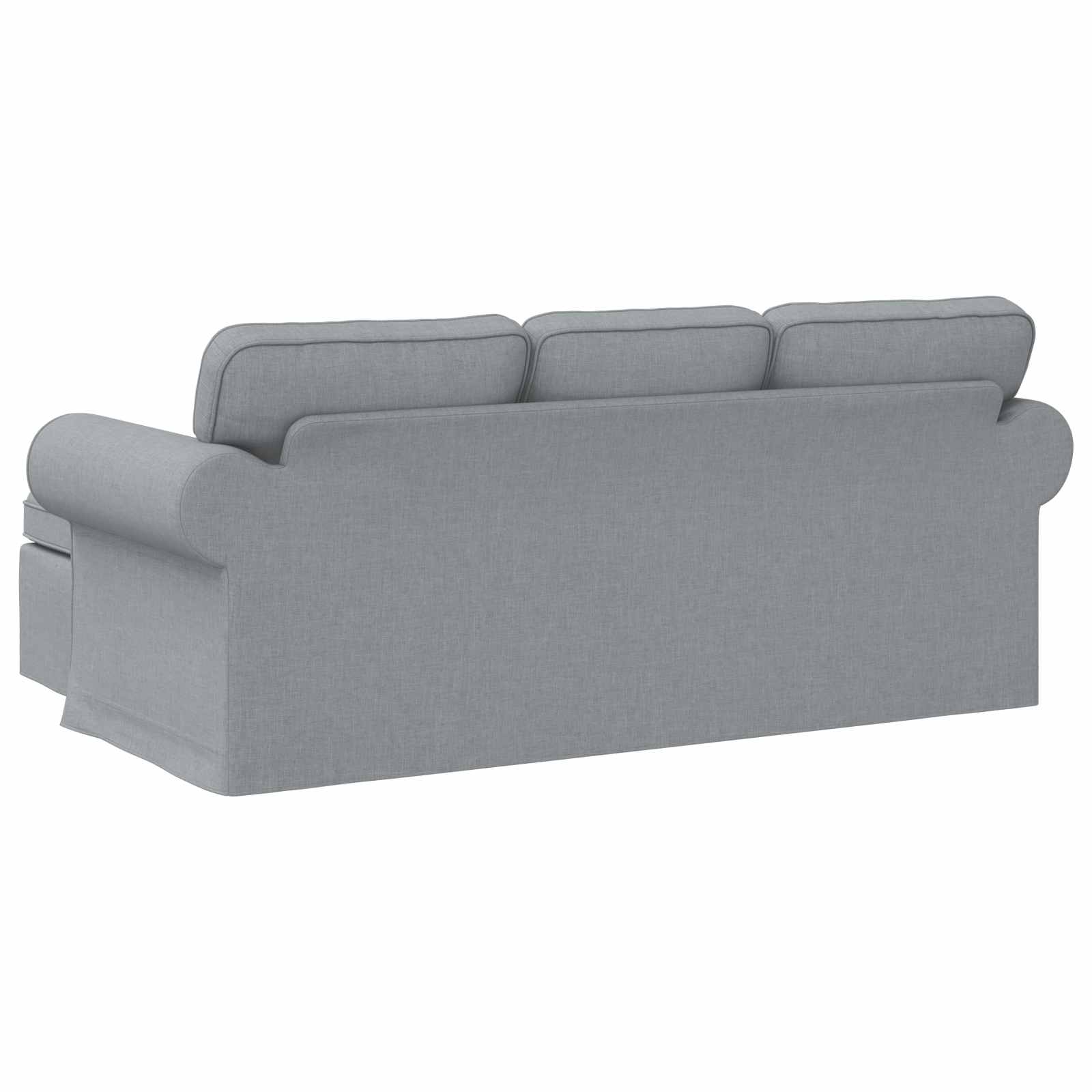 Canapé Gris clair 195 x 138 x 80 cm tissu