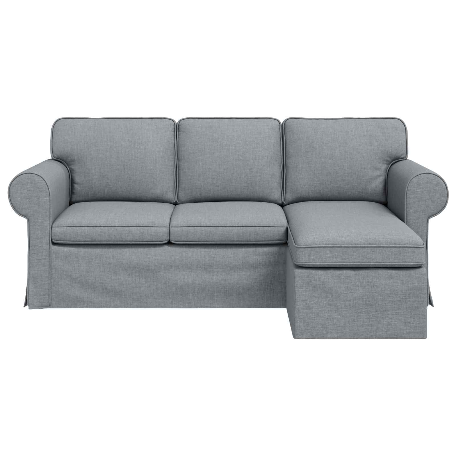 Canapé Gris clair 195 x 138 x 80 cm tissu