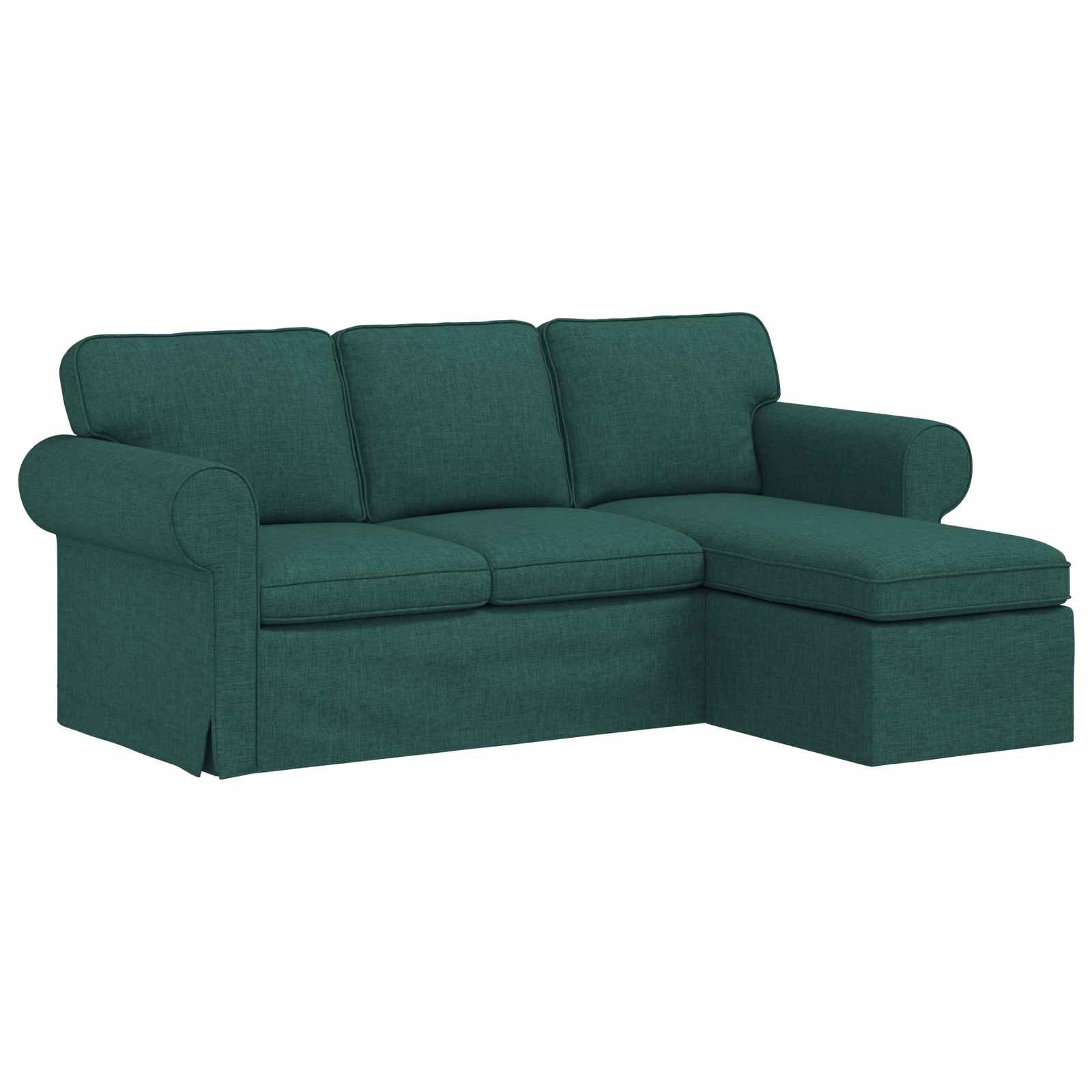 Canapé Vert foncé 195 x 138 x 80 cm tissu - XIOS