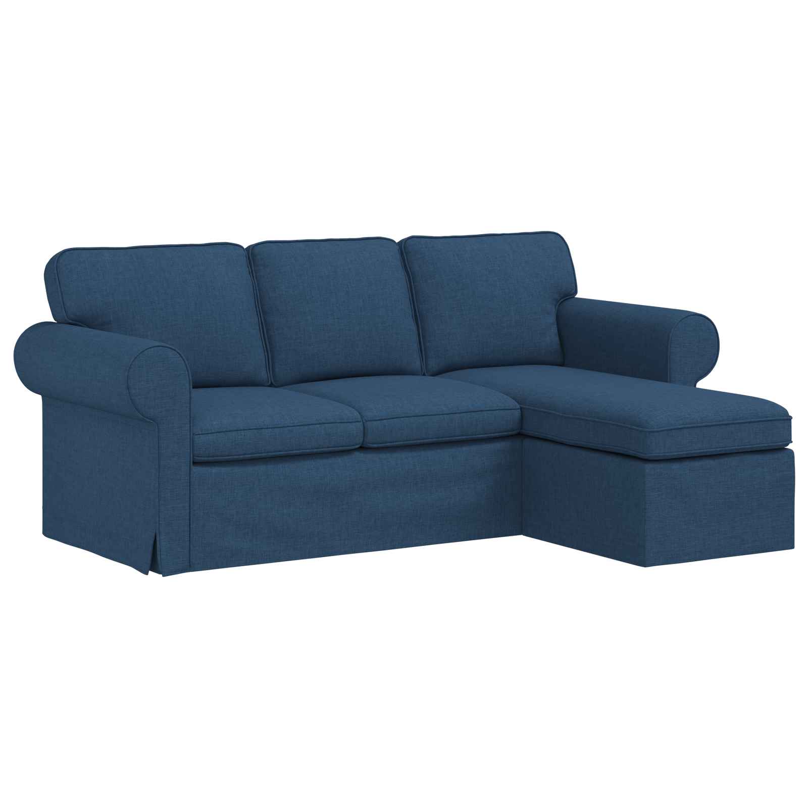 Canapé Bleu 195 x 138 x 80 cm tissu