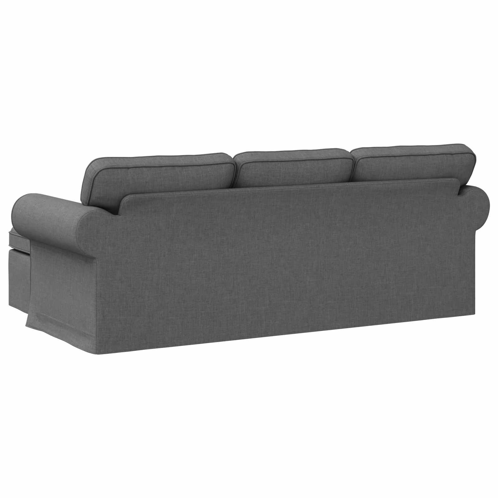 Canapé Gris foncé 215 x 138 x 80 cm tissu