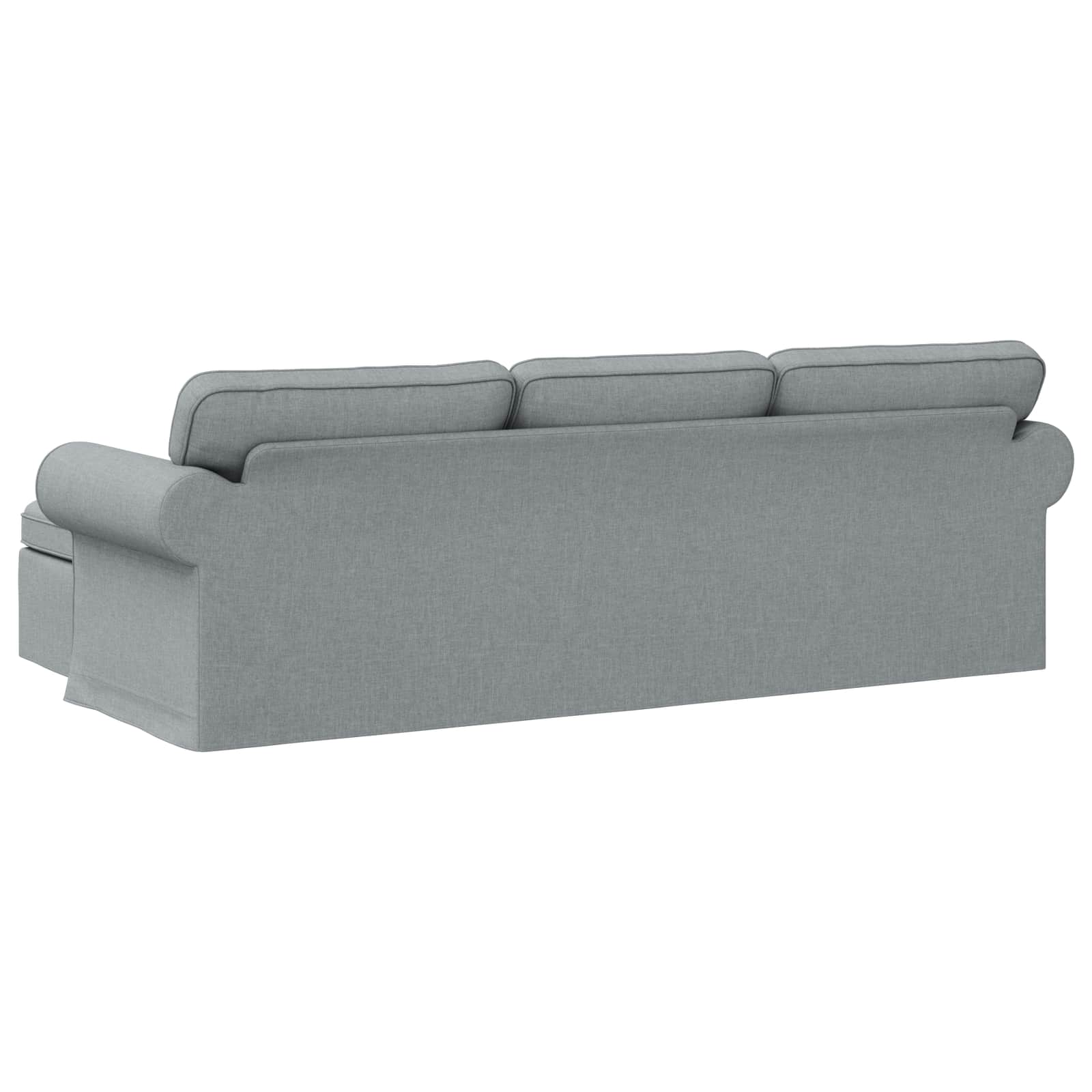 Canapé Gris clair 245 x 138 x 80 cm tissu