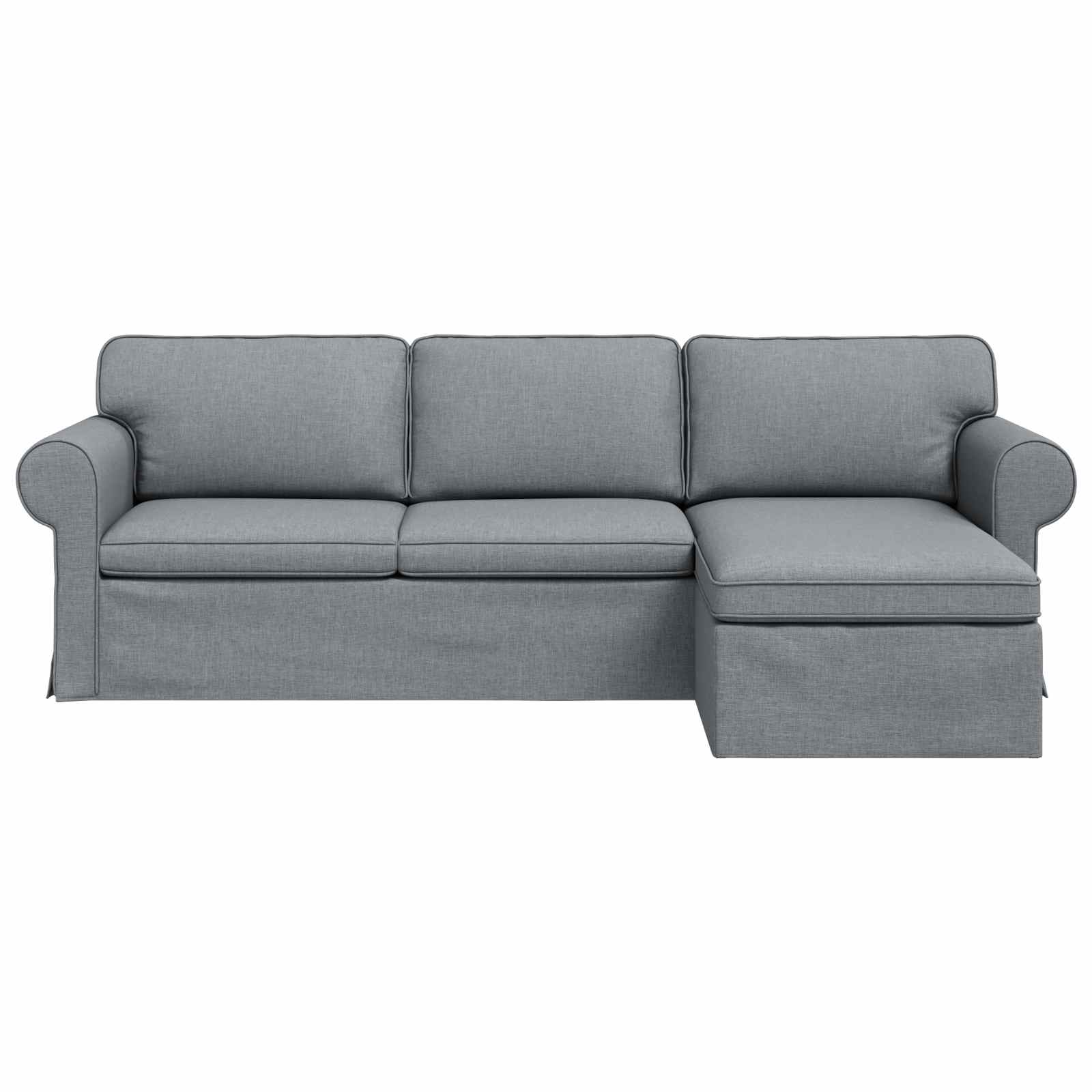 Canapé Gris clair 245 x 138 x 80 cm tissu