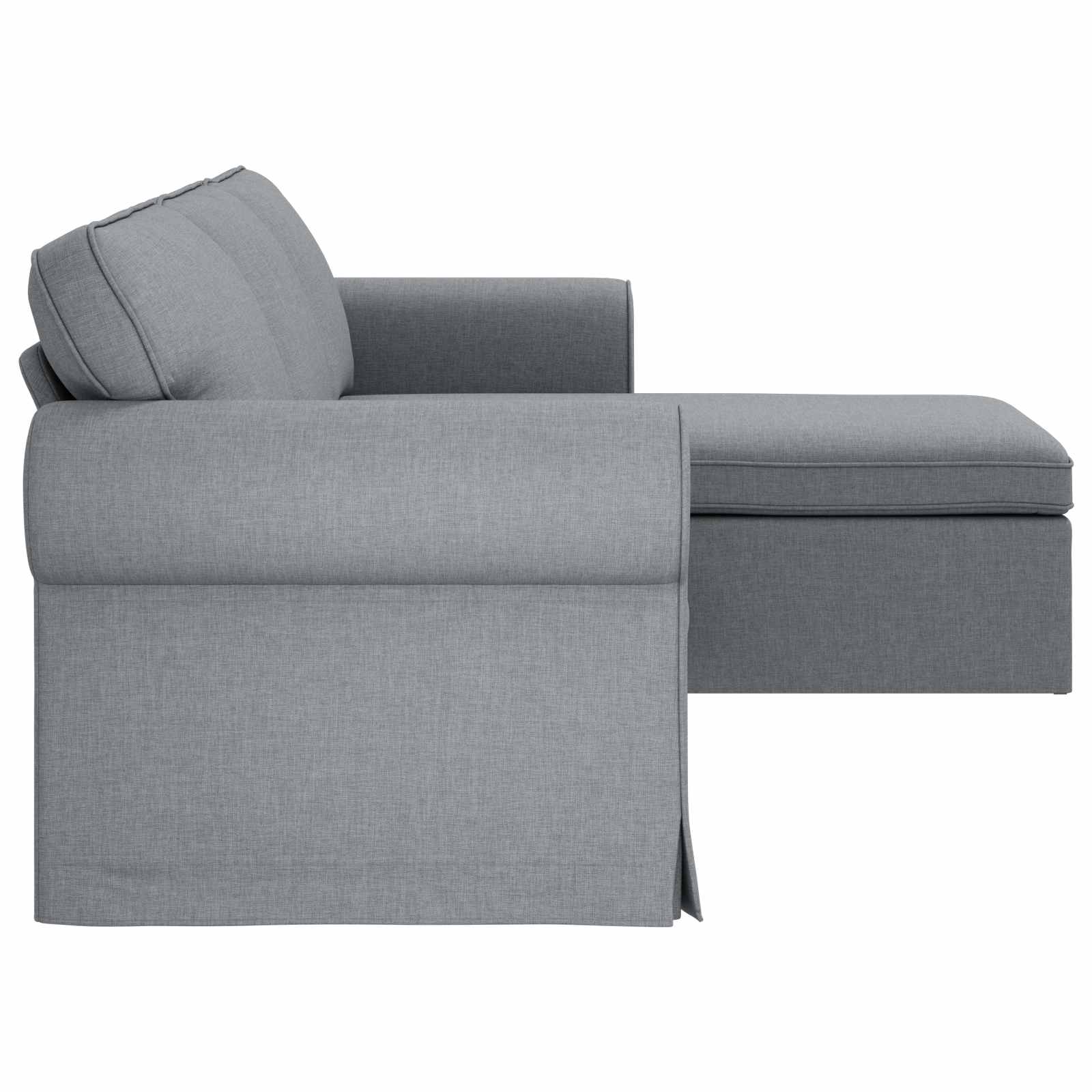 Canapé Gris clair 245 x 138 x 80 cm tissu