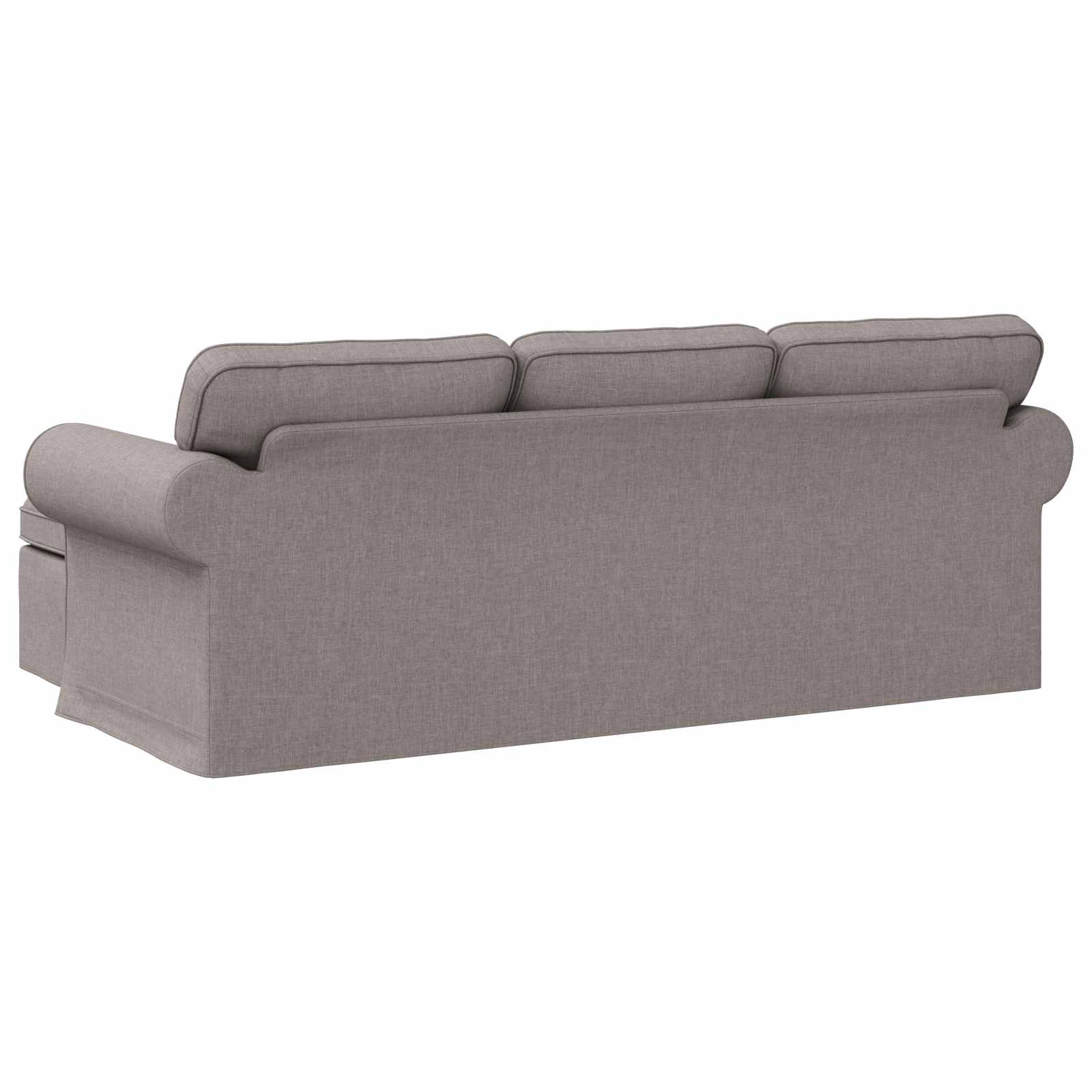 Canapé Taupe 245 x 138 x 80 cm tissu