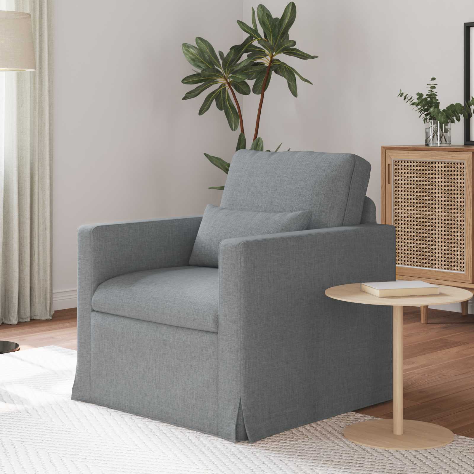 Canapé 60cm Gris clair Métал - XIOS