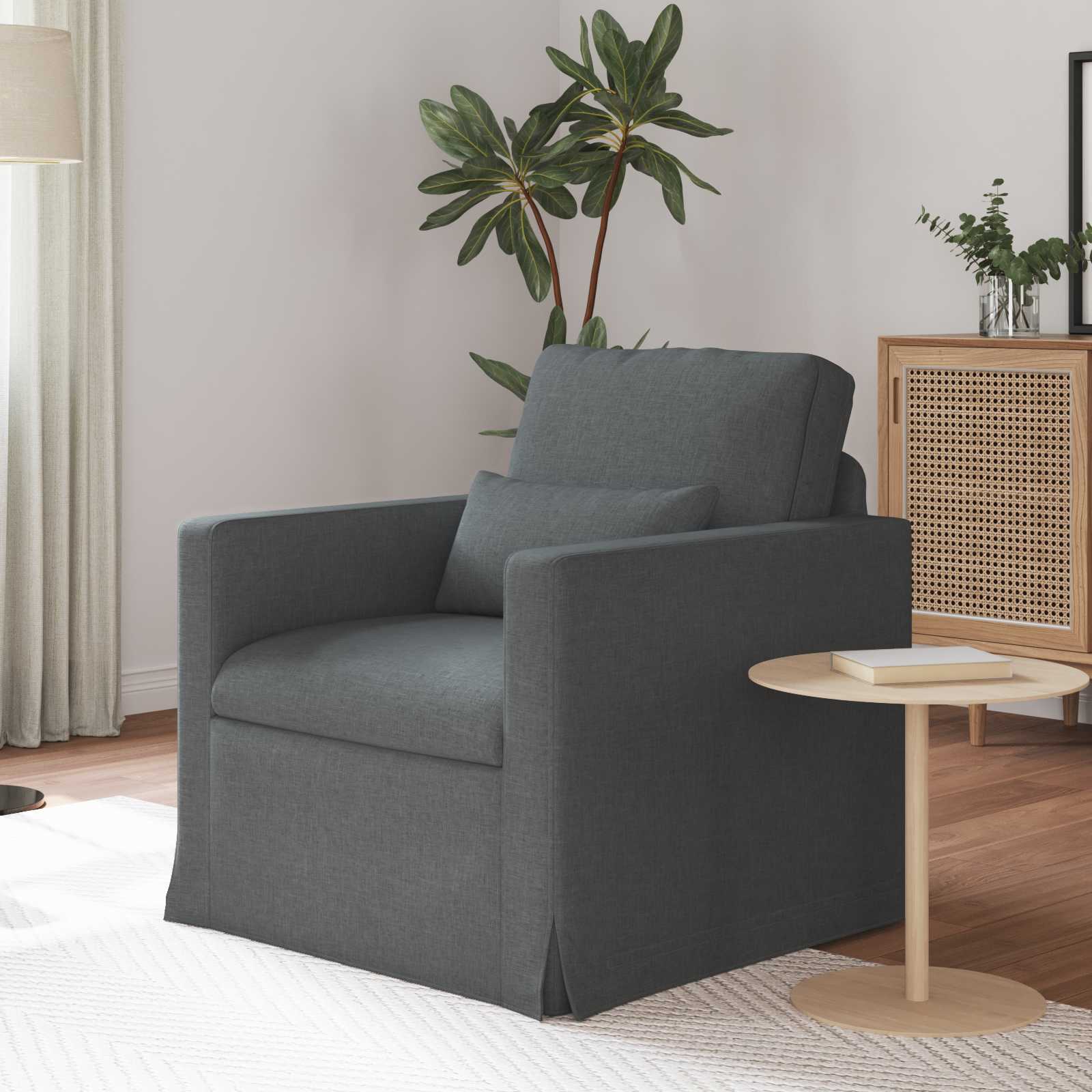 Canapé 180cm Gris foncé Métал - XIOS