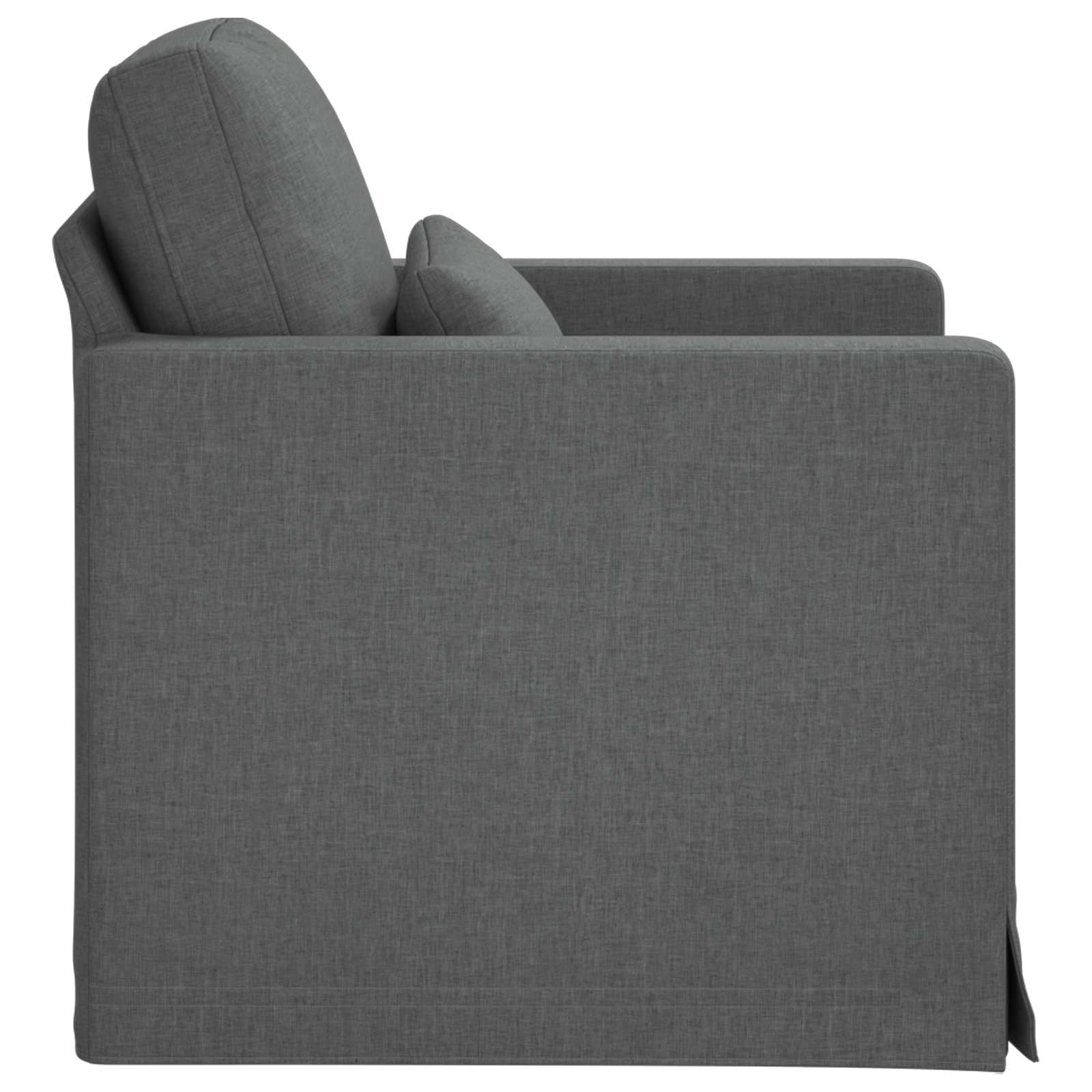 Canapé 180cm Gris foncé Métал - XIOS