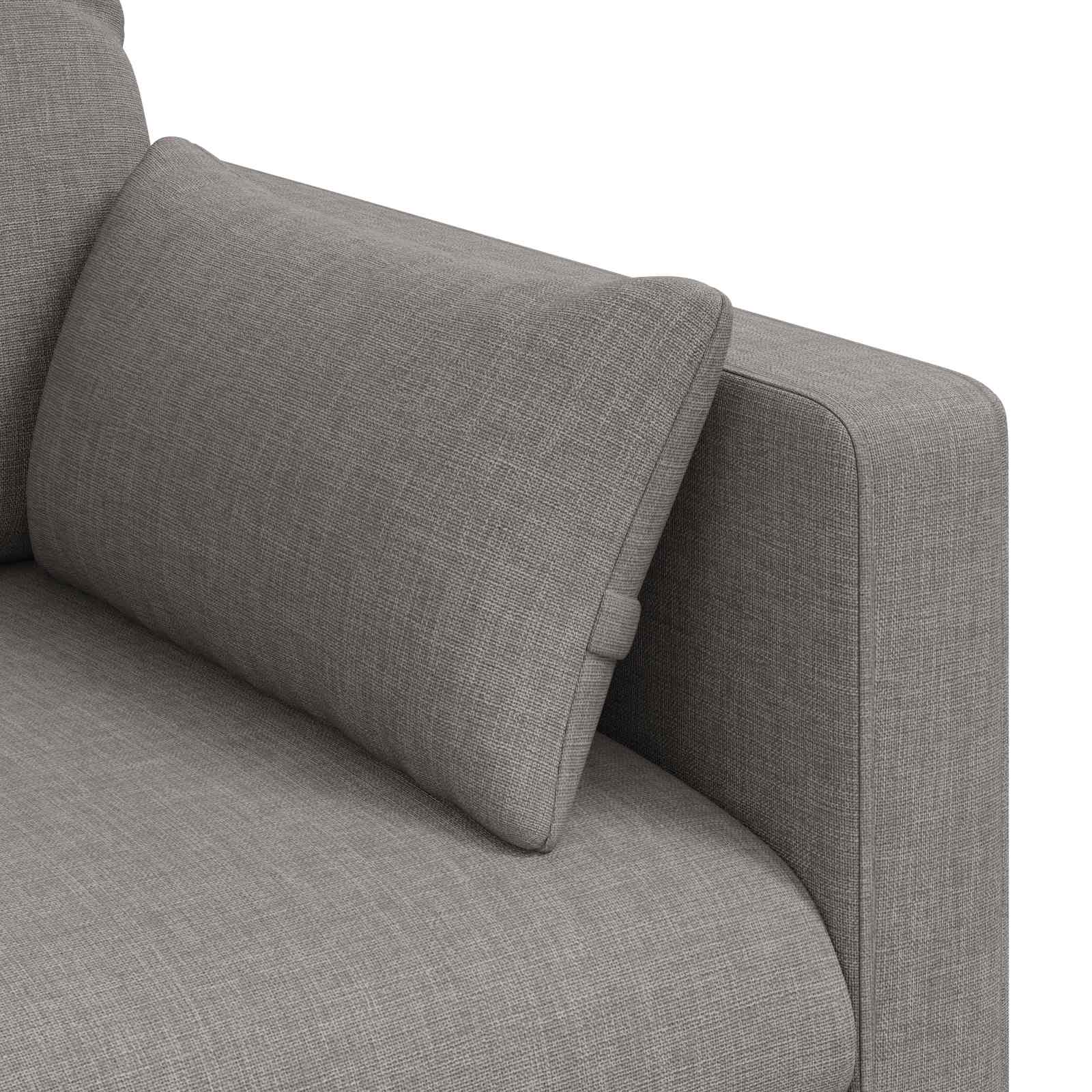 Canapé 120cm Taupe Métал - XIOS