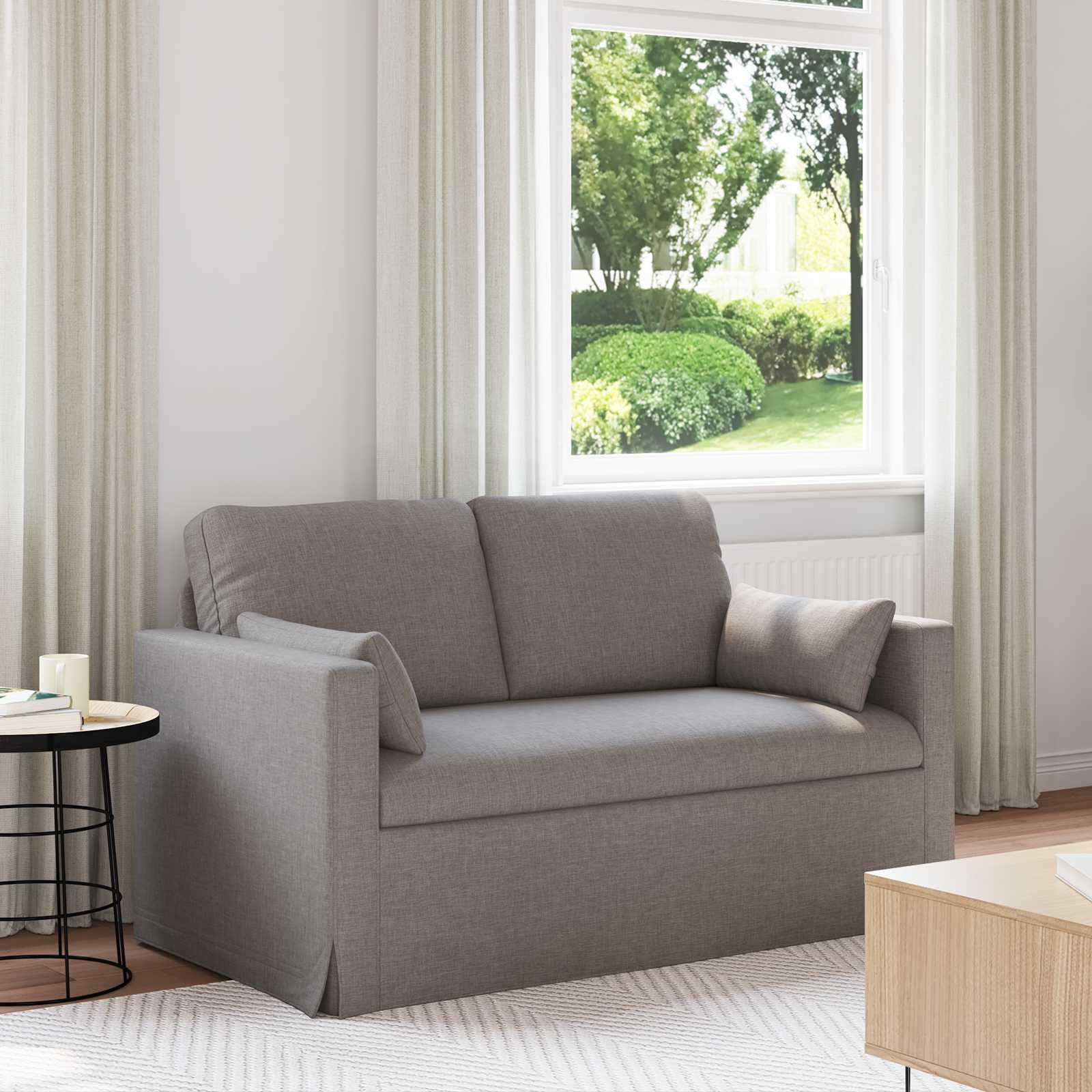 Canapé 120cm Taupe Métал - XIOS