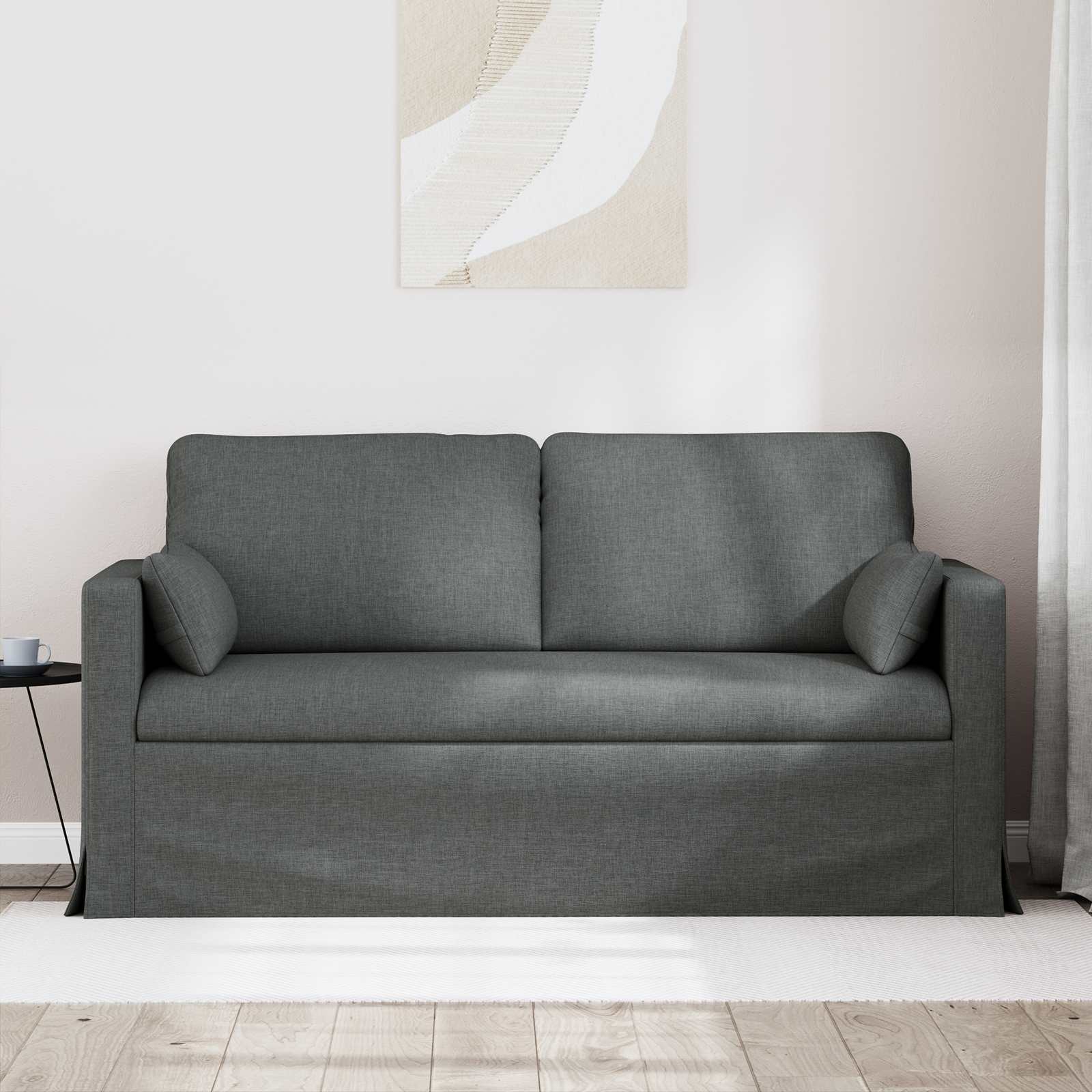 Canapé 140cm Gris foncé Métал - XIOS