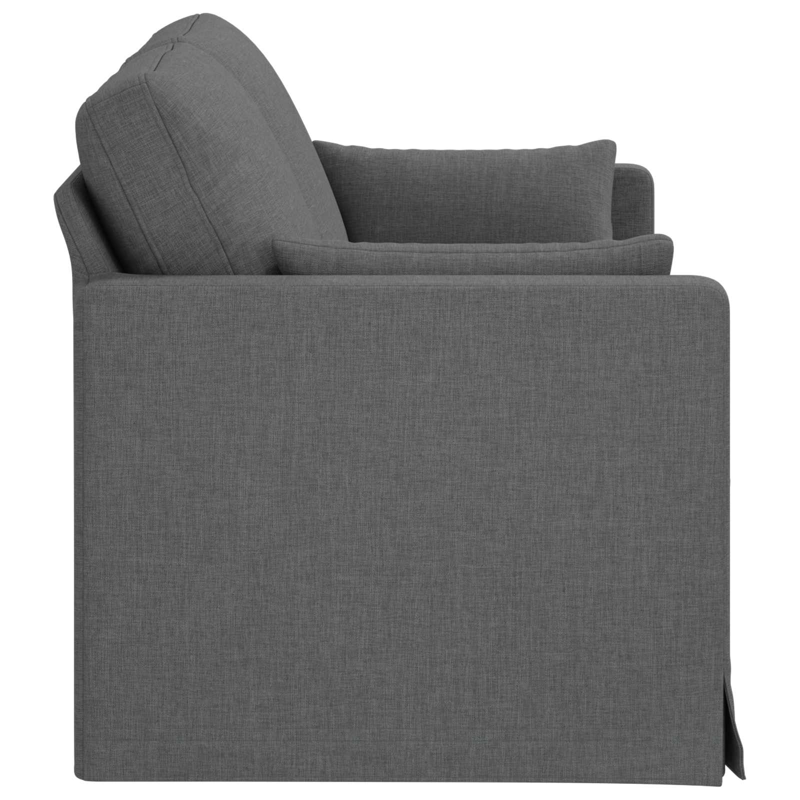 Canapé 140cm Gris foncé Métал - XIOS
