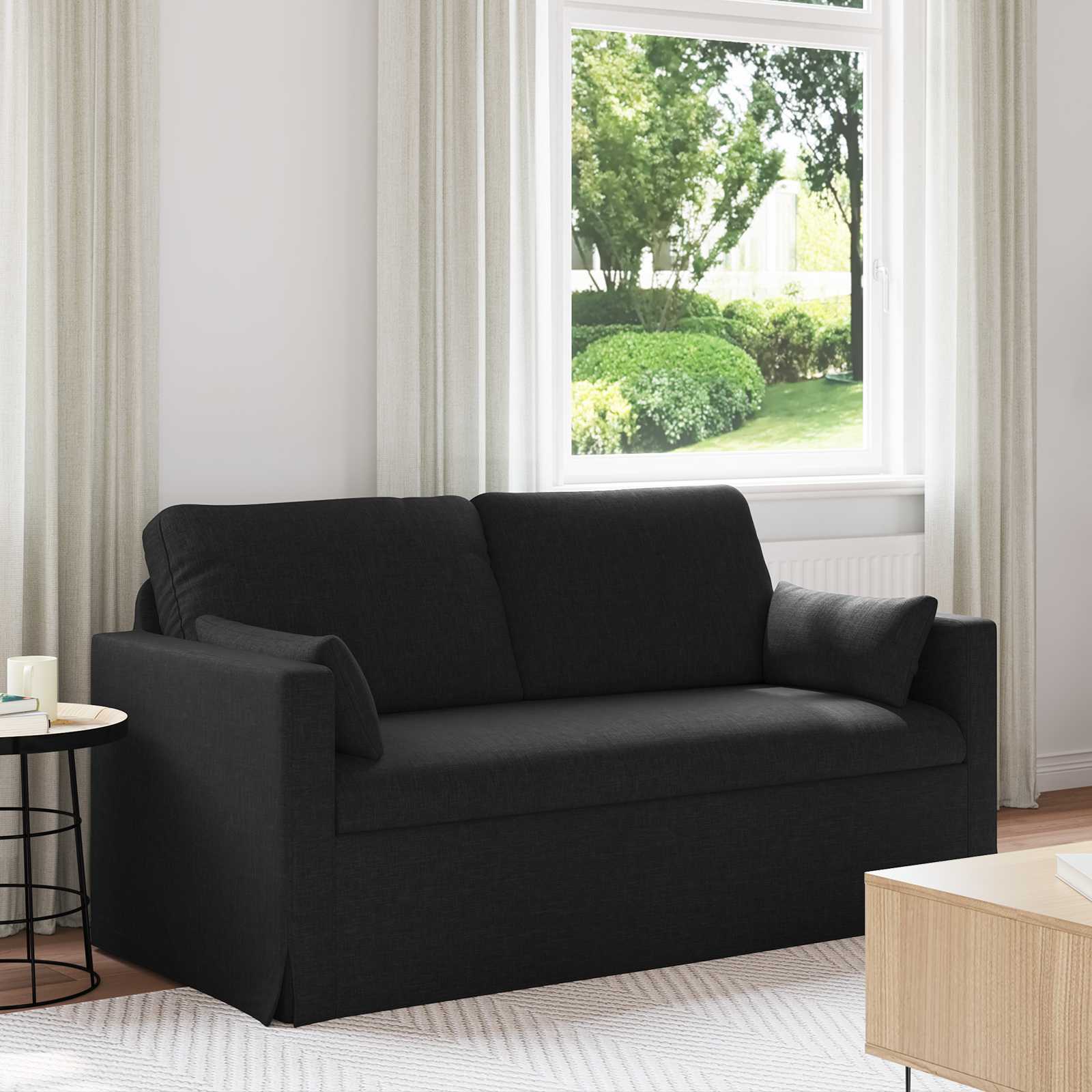 Canapé 140cm Noir Métал - XIOS