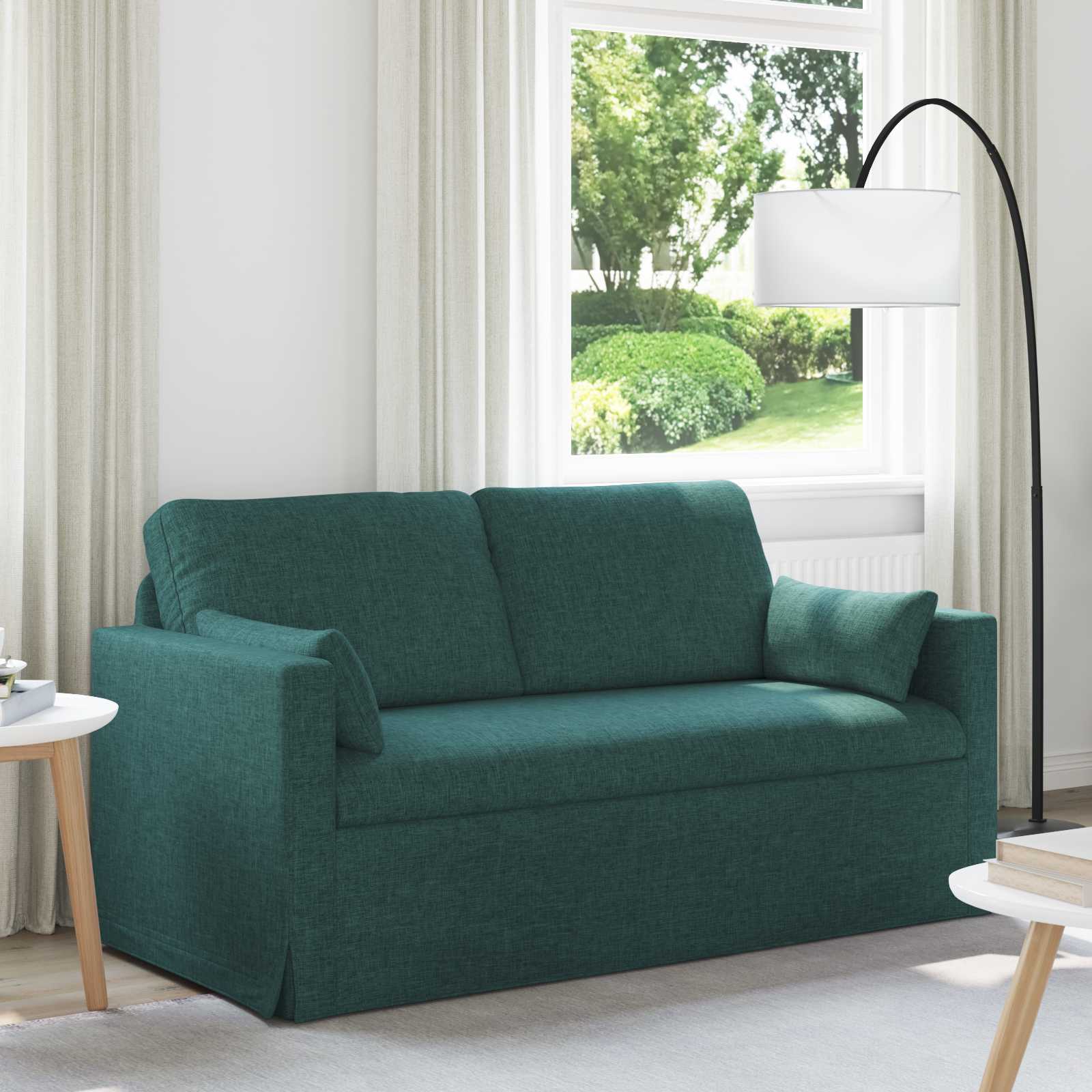 Canapé 140cm Vert foncé Métал - XIOS