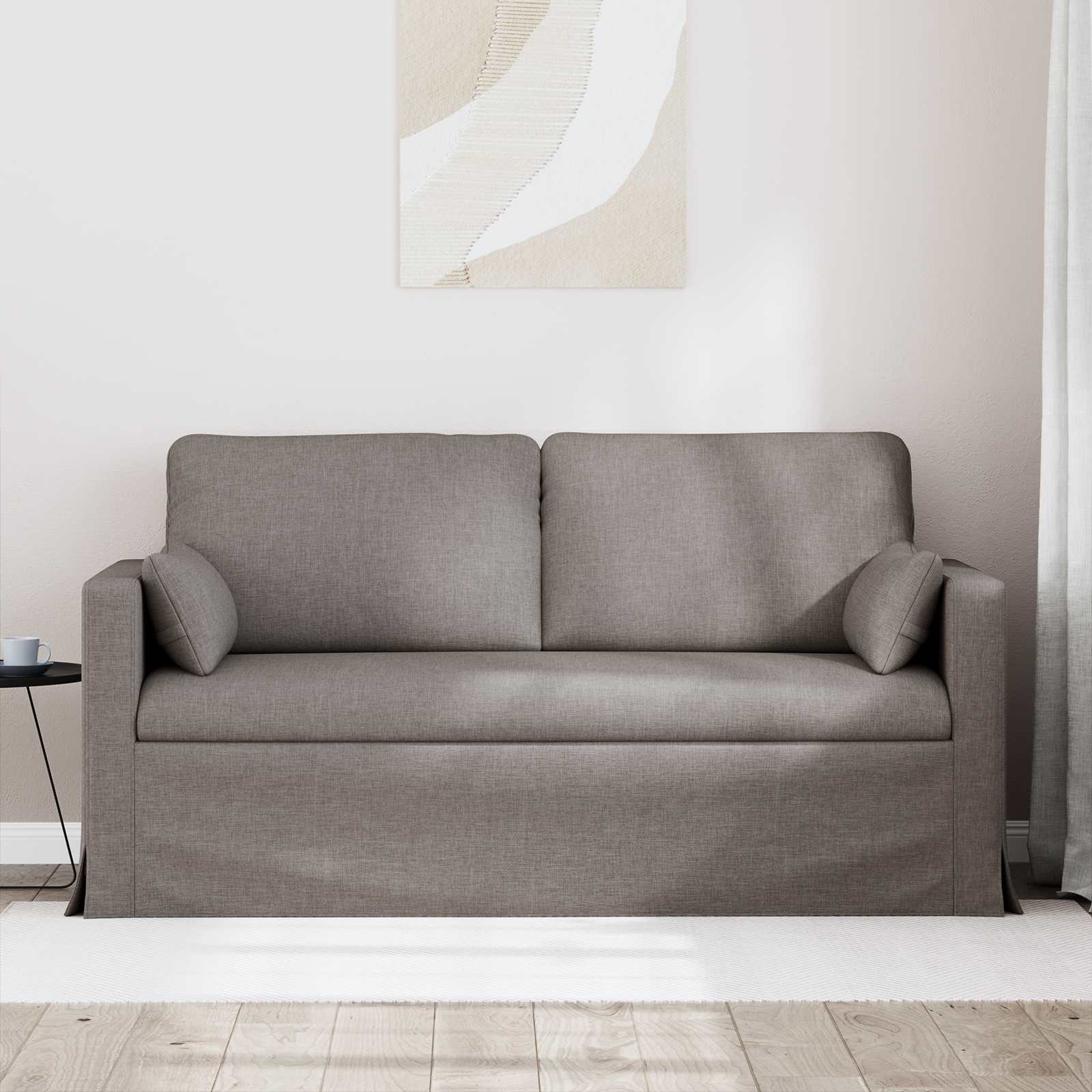 Canapé Taupe 158 x 78 x 80 cm tissu