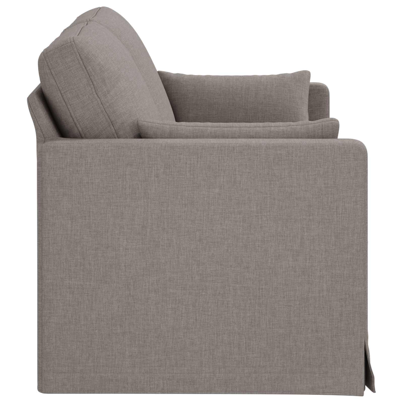 Canapé Taupe 158 x 78 x 80 cm tissu