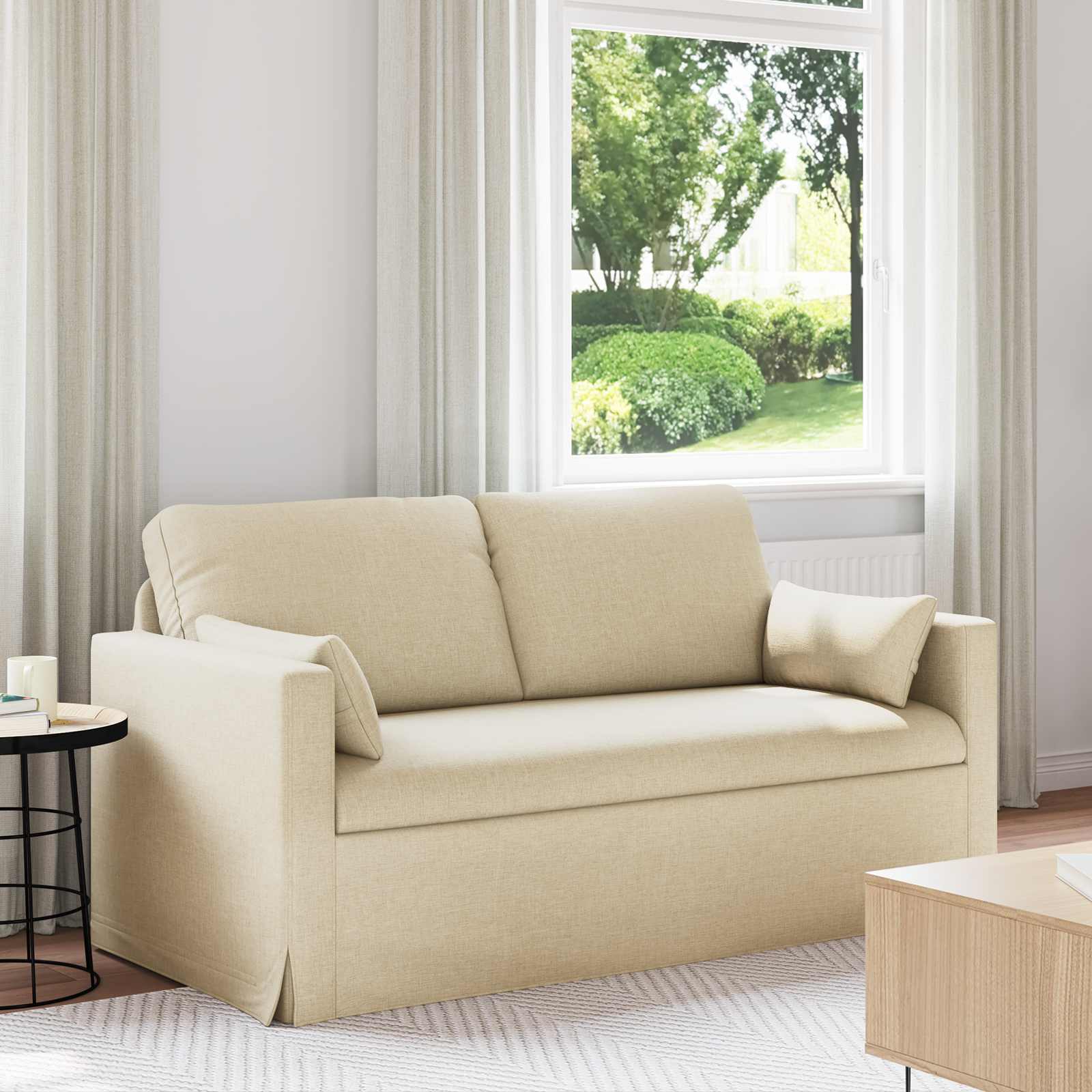 Canapé 140cm Crème Métал - XIOS