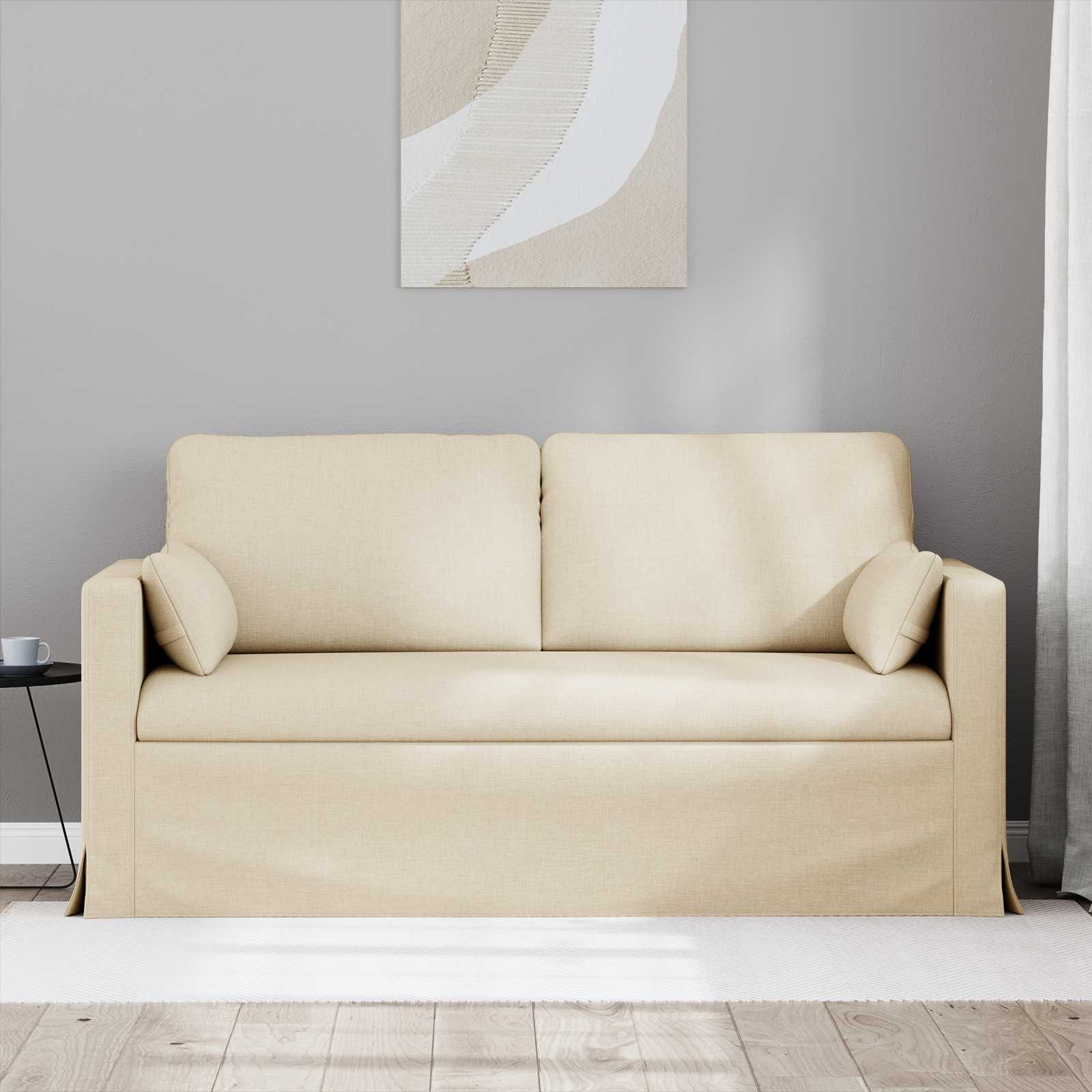Canapé 140cm Crème Métал - XIOS