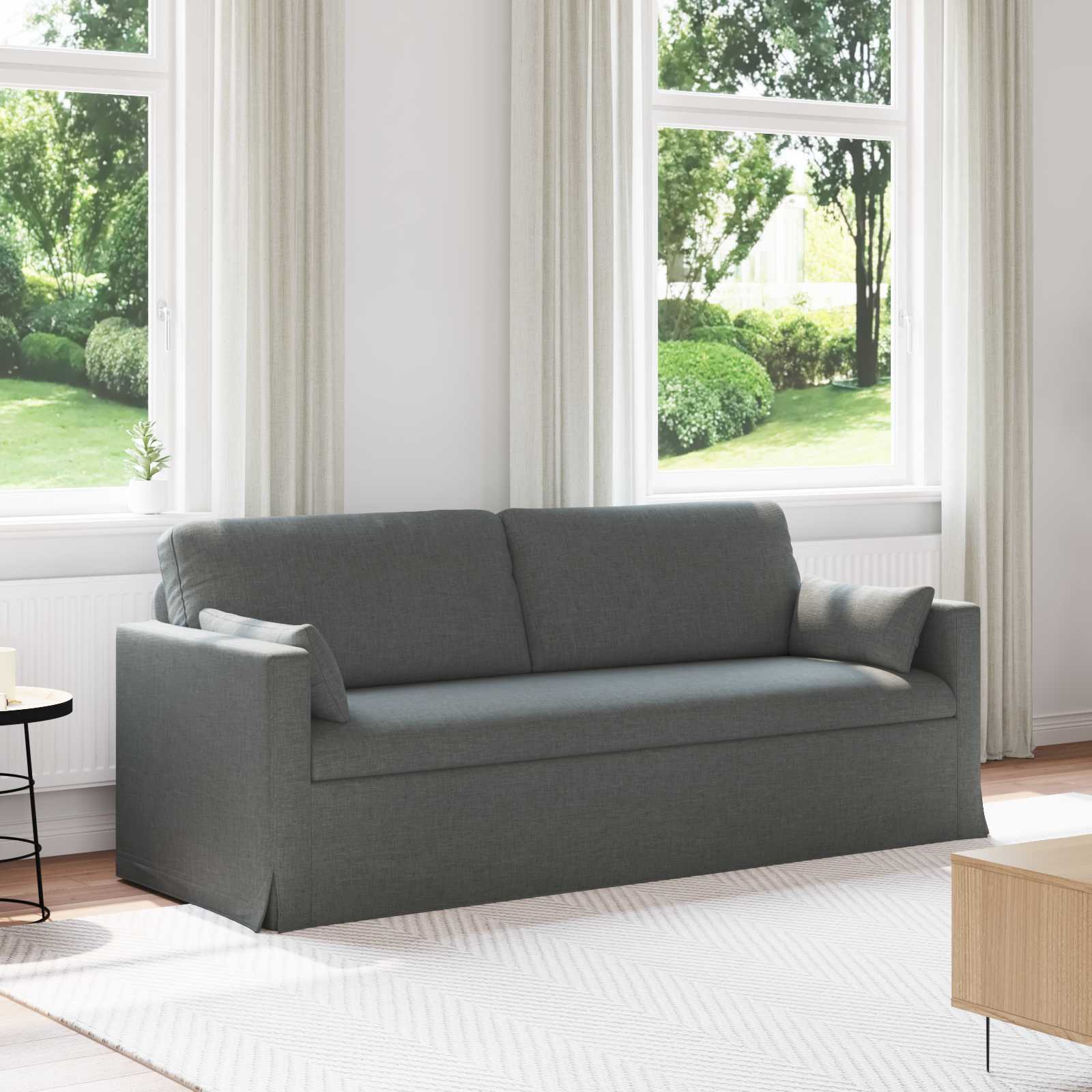 Canapé 180cm Gris foncé Métал - XIOS