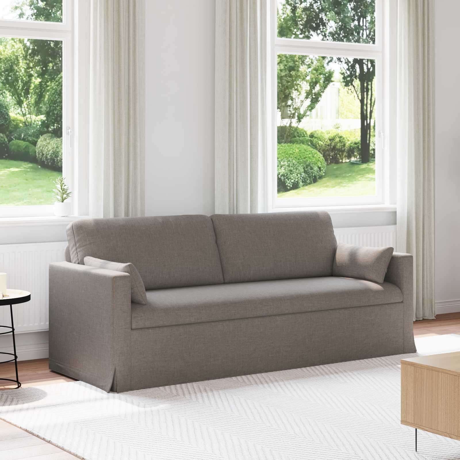 Canapé 180cm Taupe Métал - XIOS