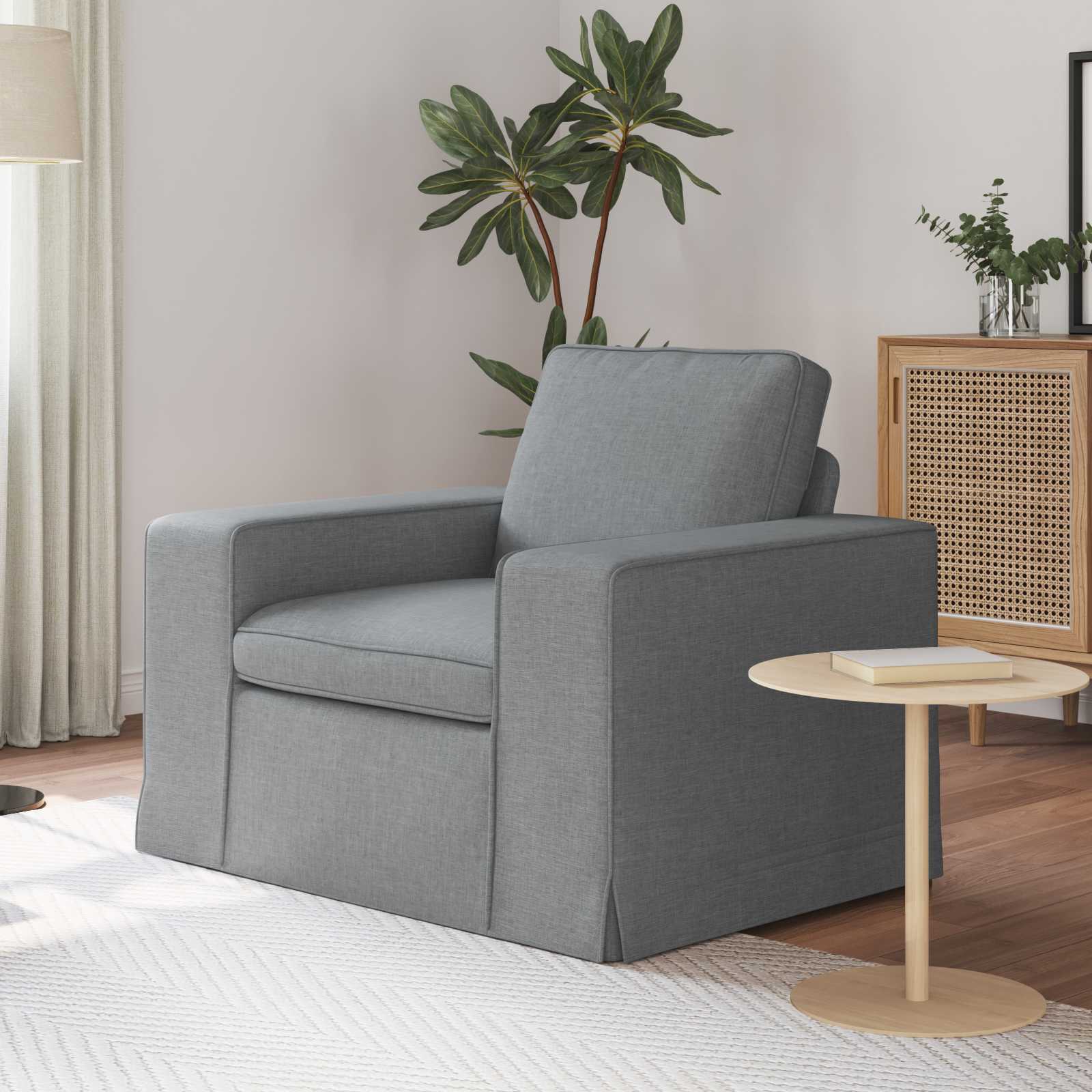 Canapé 60cm Gris clair Métал - XIOS