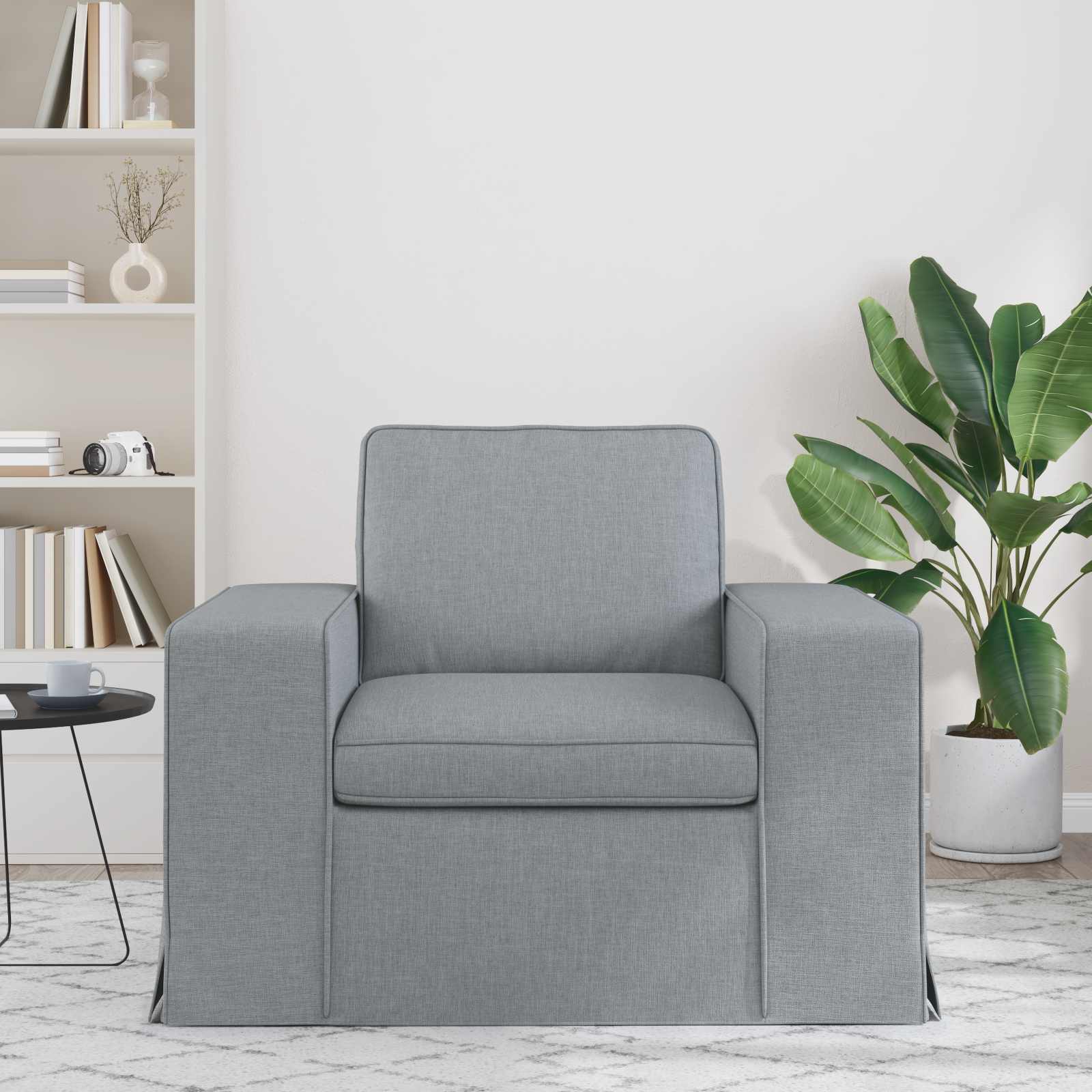 Canapé 60cm Gris clair Métал - XIOS